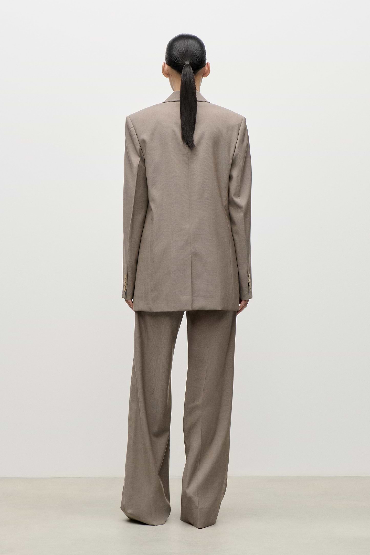 Shawl Collar Jacket In Beige