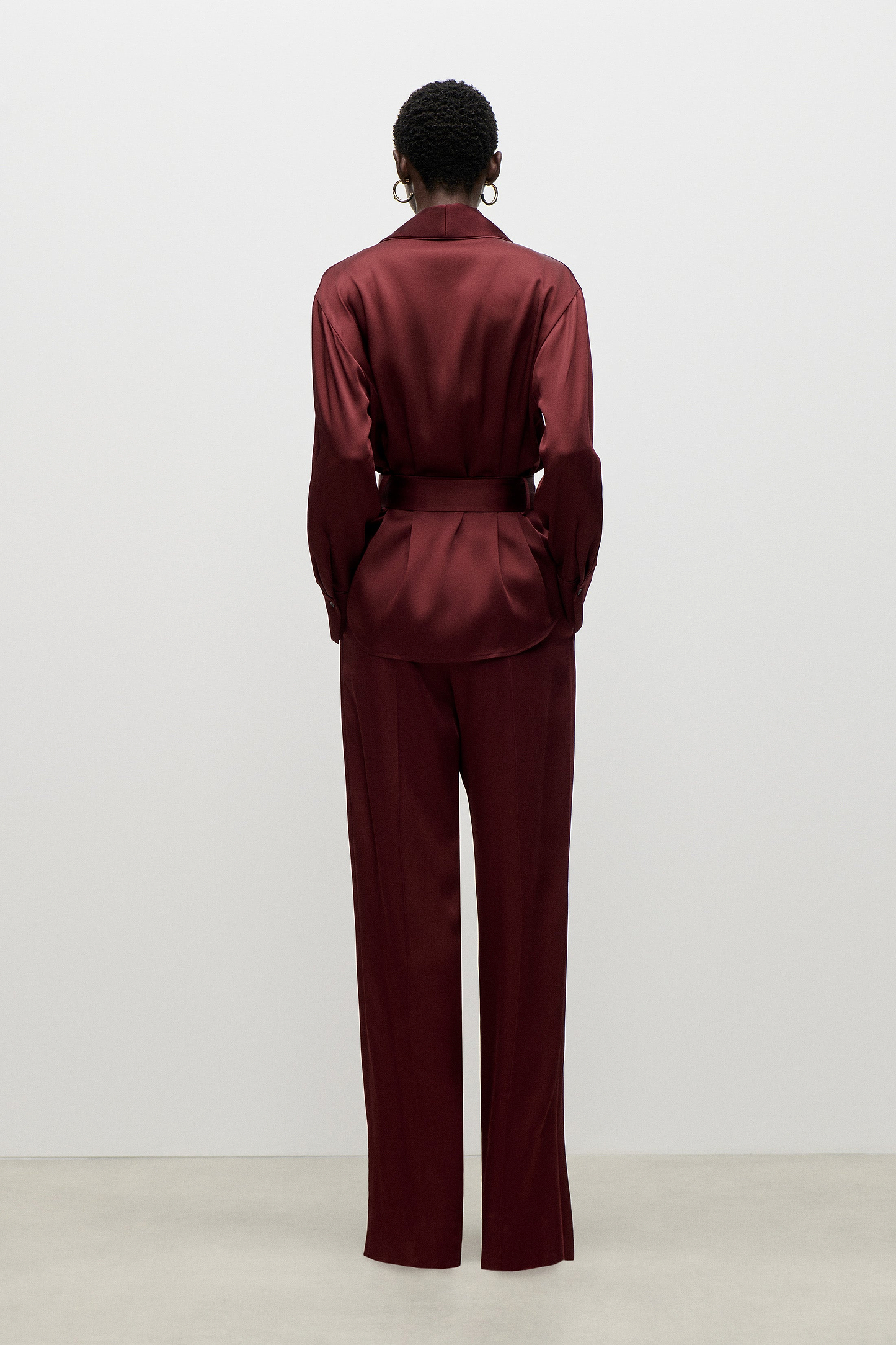 Alba Blouse In Burgundy