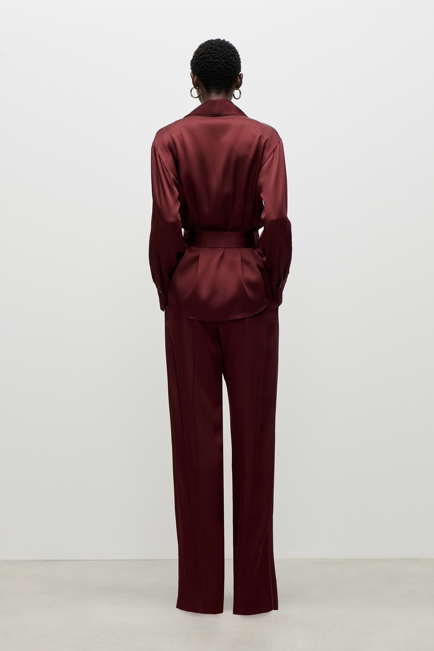 Alba Blouse In Burgundy