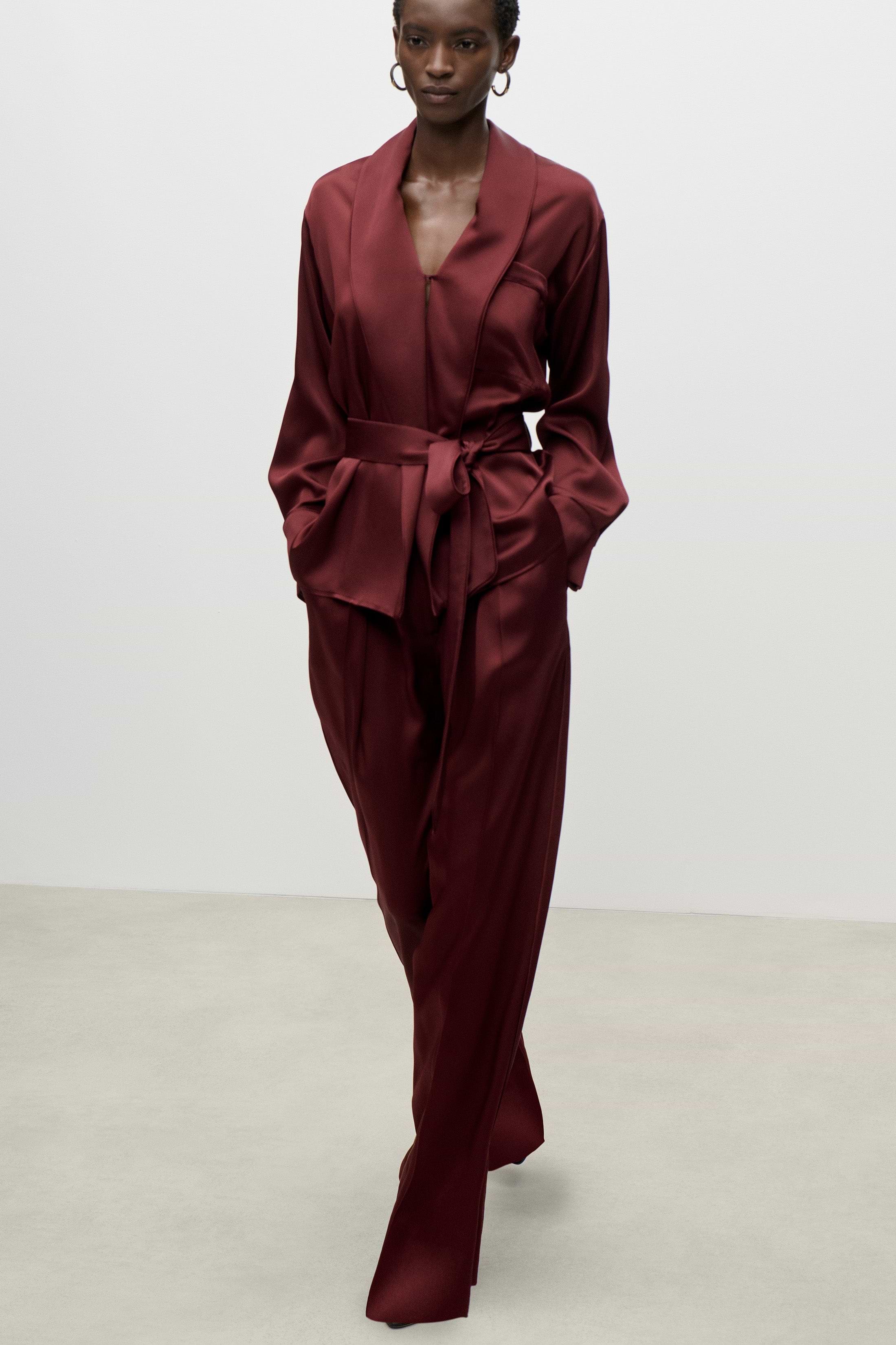 Alba Blouse In Burgundy