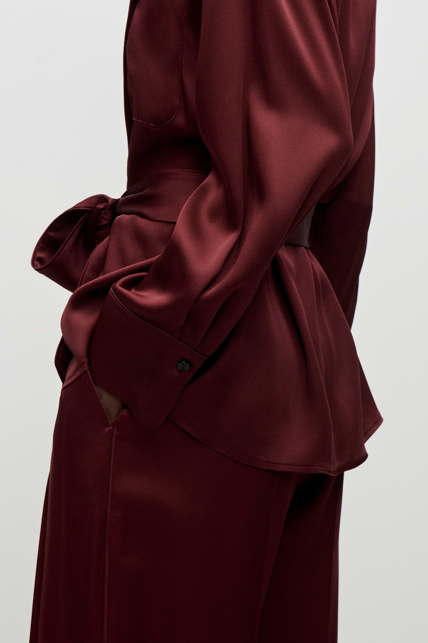Alba Blouse In Burgundy
