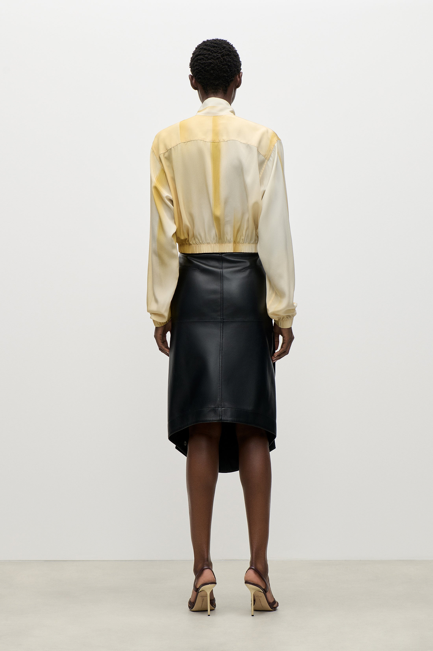 Scarf Blouse In Yellow
