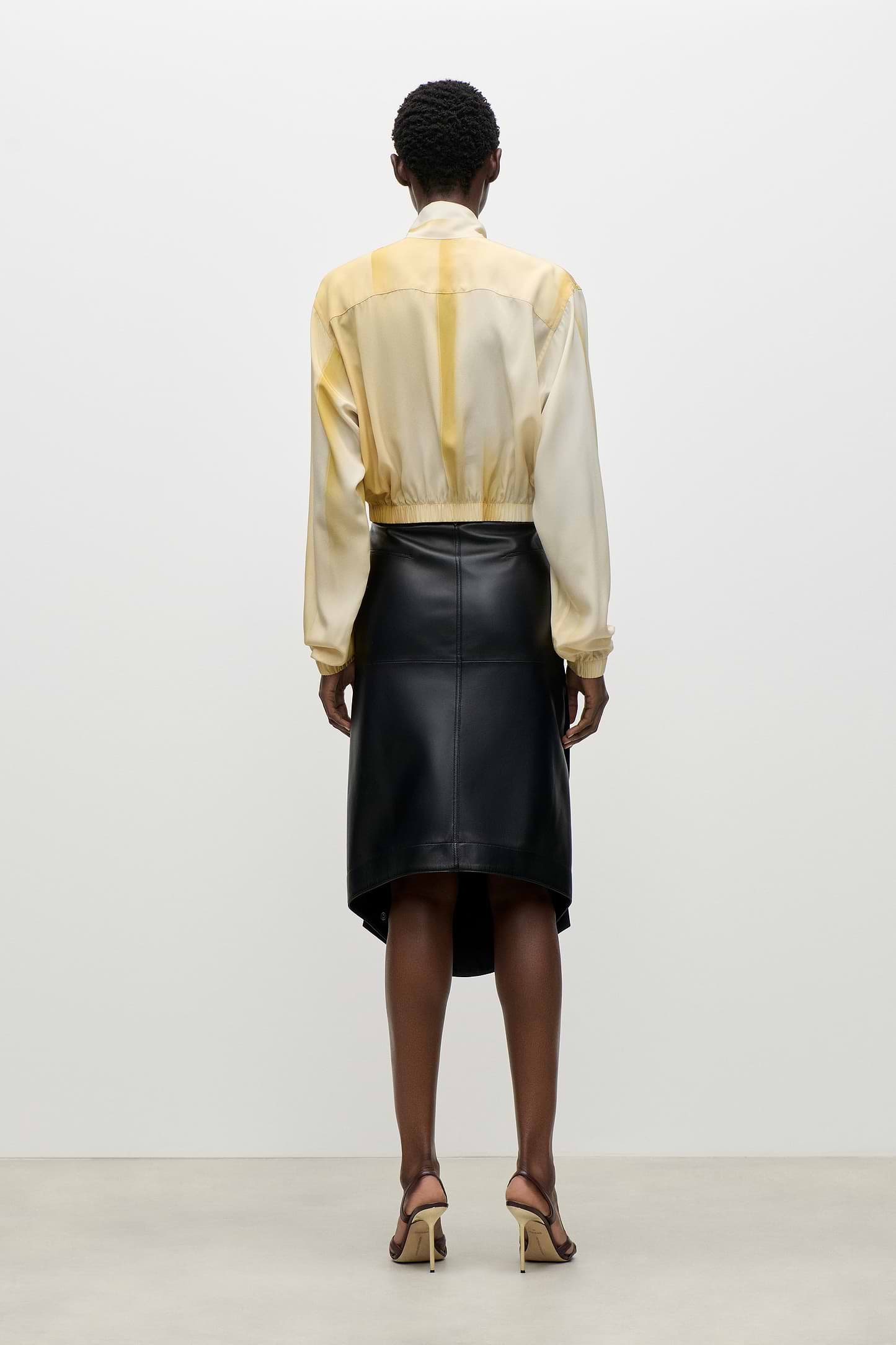 Scarf Blouse In Yellow