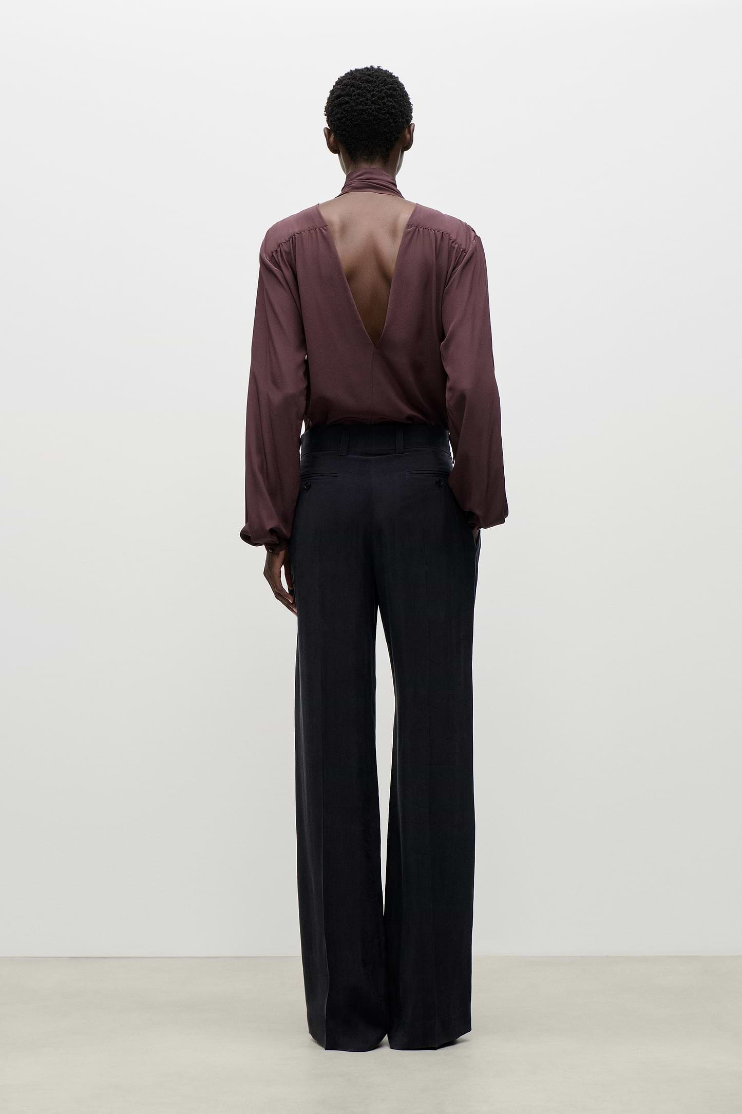 Pleated Trouser In Navy