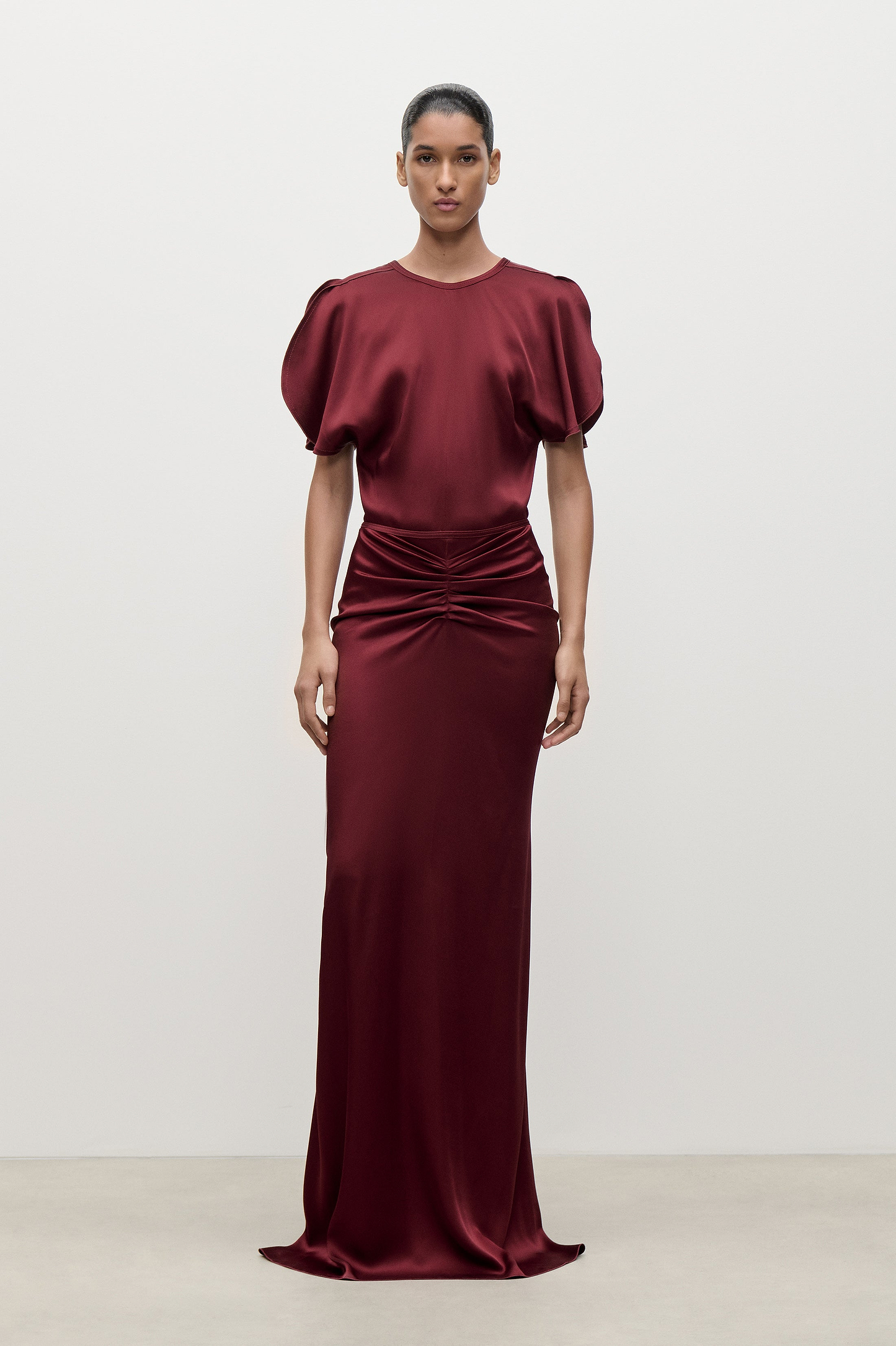 Bela Top In Burgundy