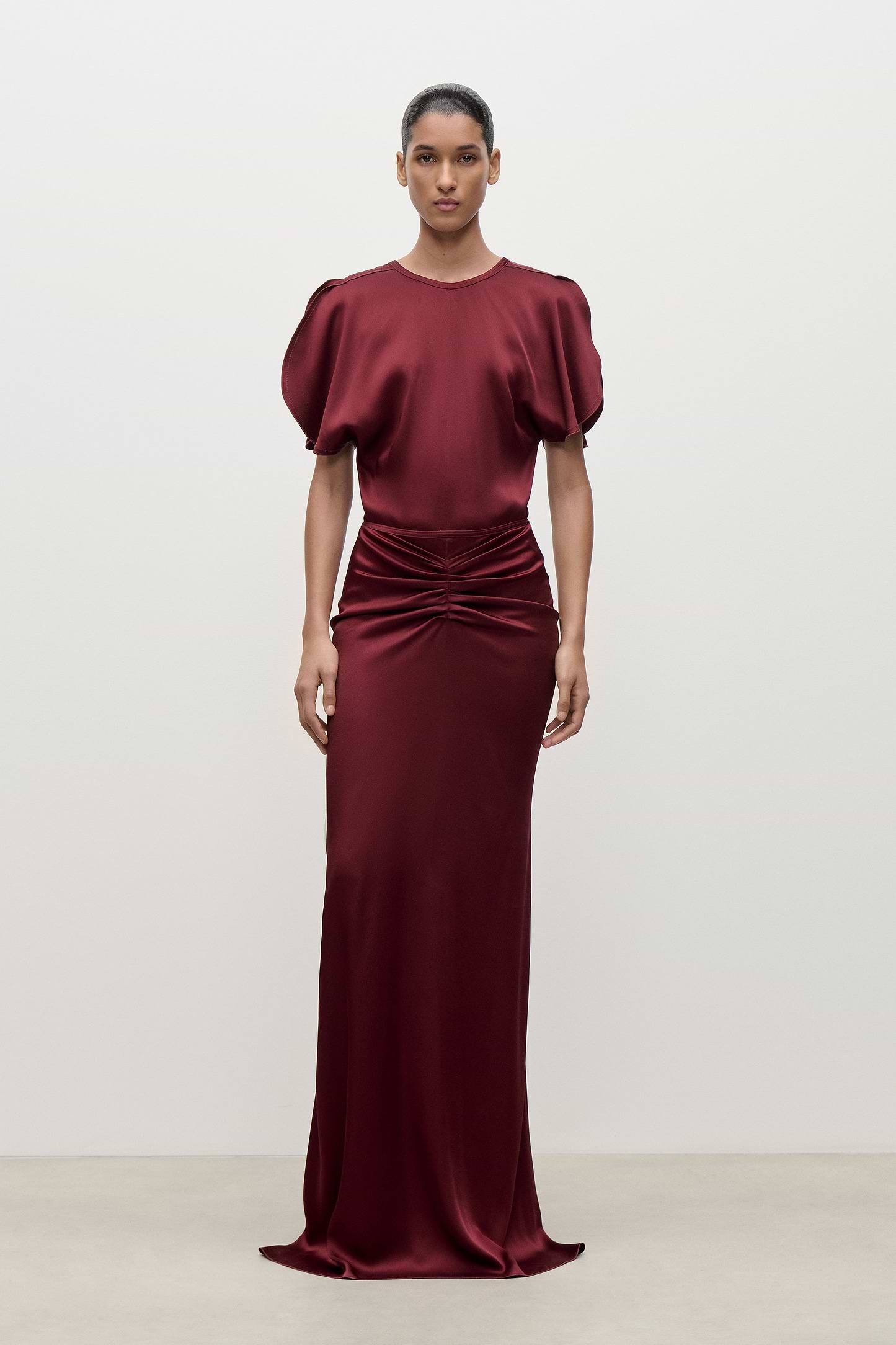 Bela Top In Burgundy