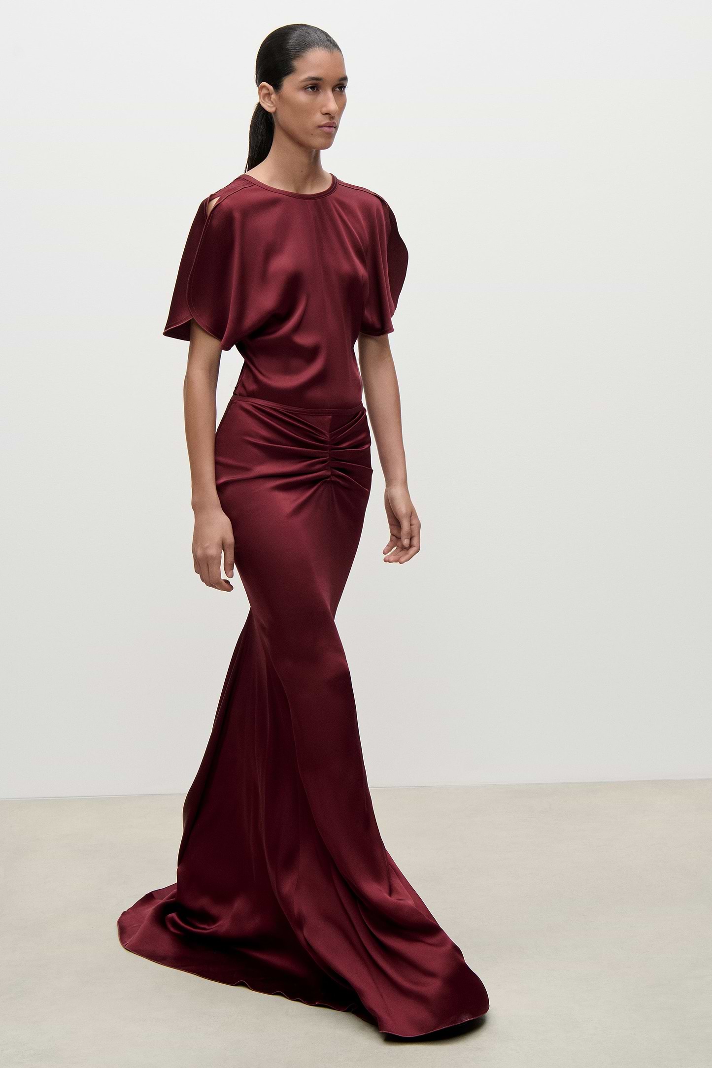 Bela Top In Burgundy