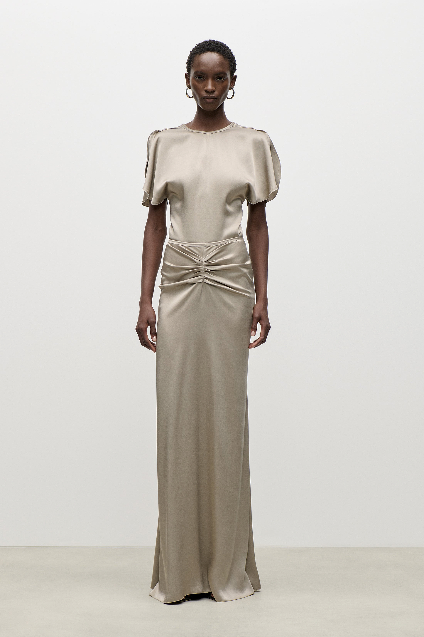 Bela Top In Light Grey