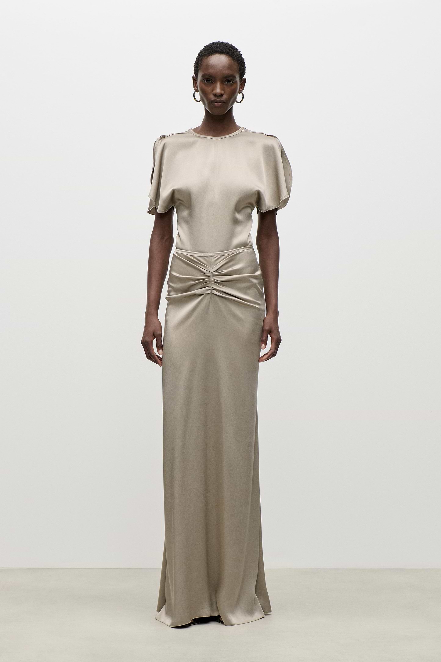 Bela Top In Light Grey