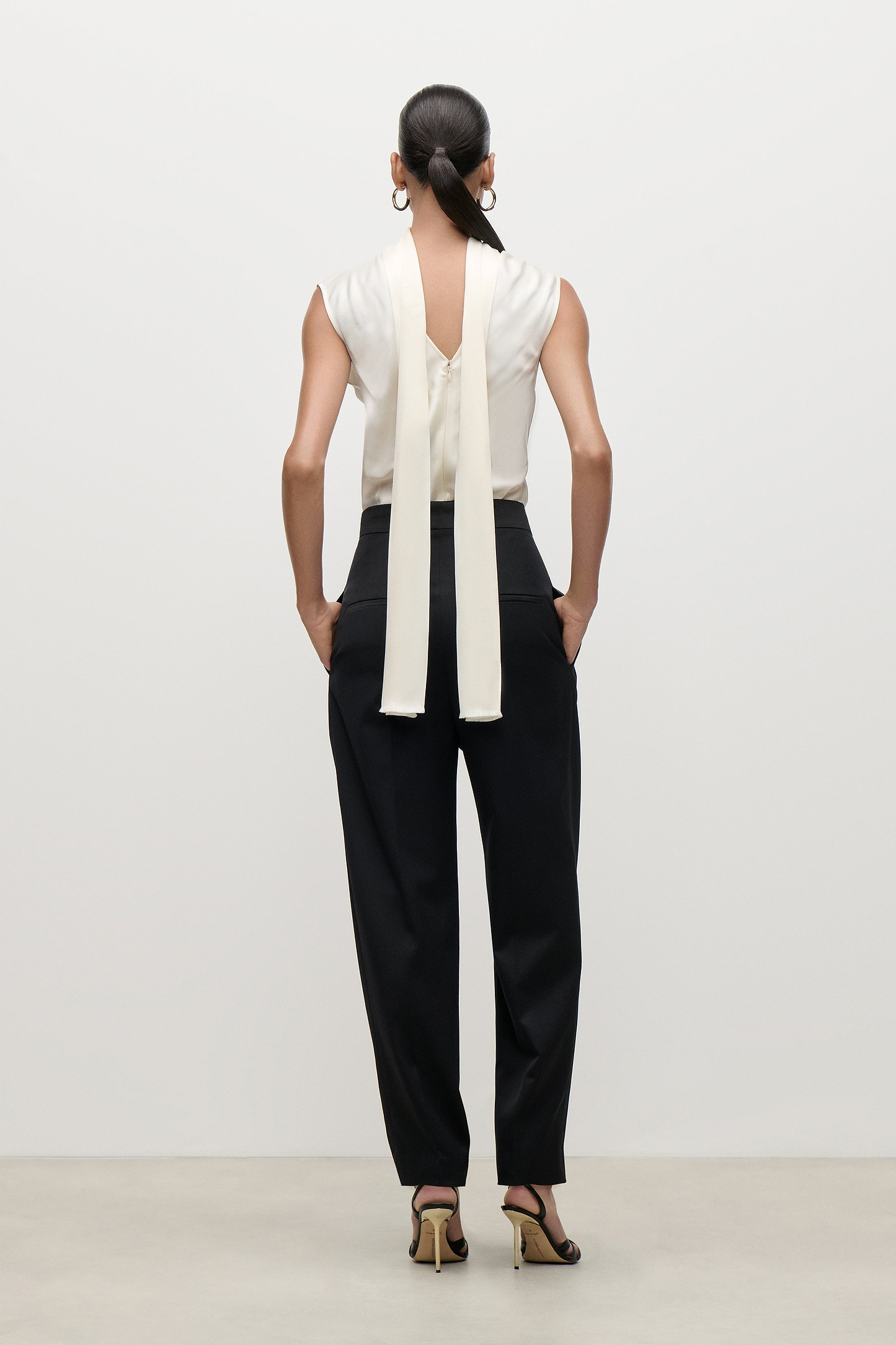 Ornamental Top In Ivory