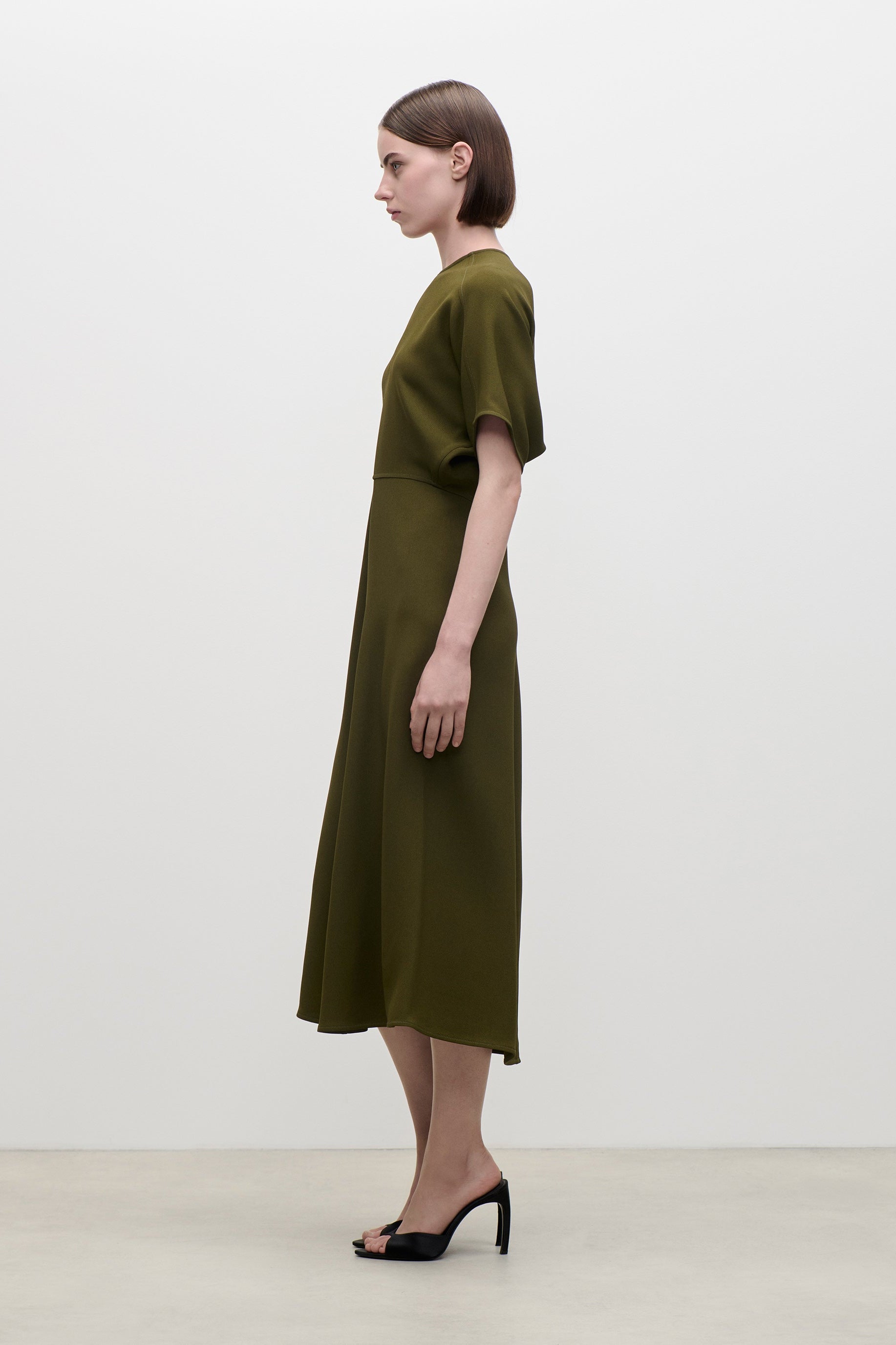 Eleanor Midi Dress In Green