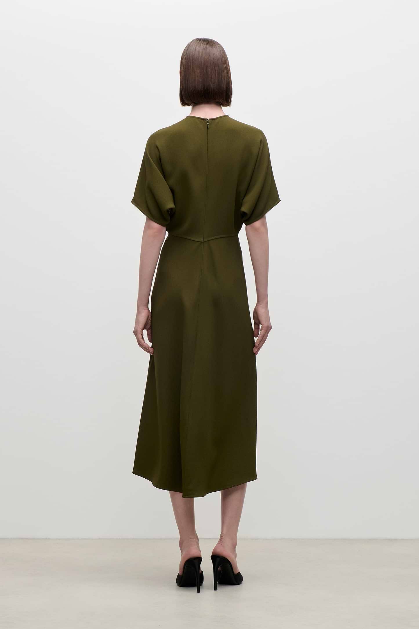 Eleanor Midi Dress In Green