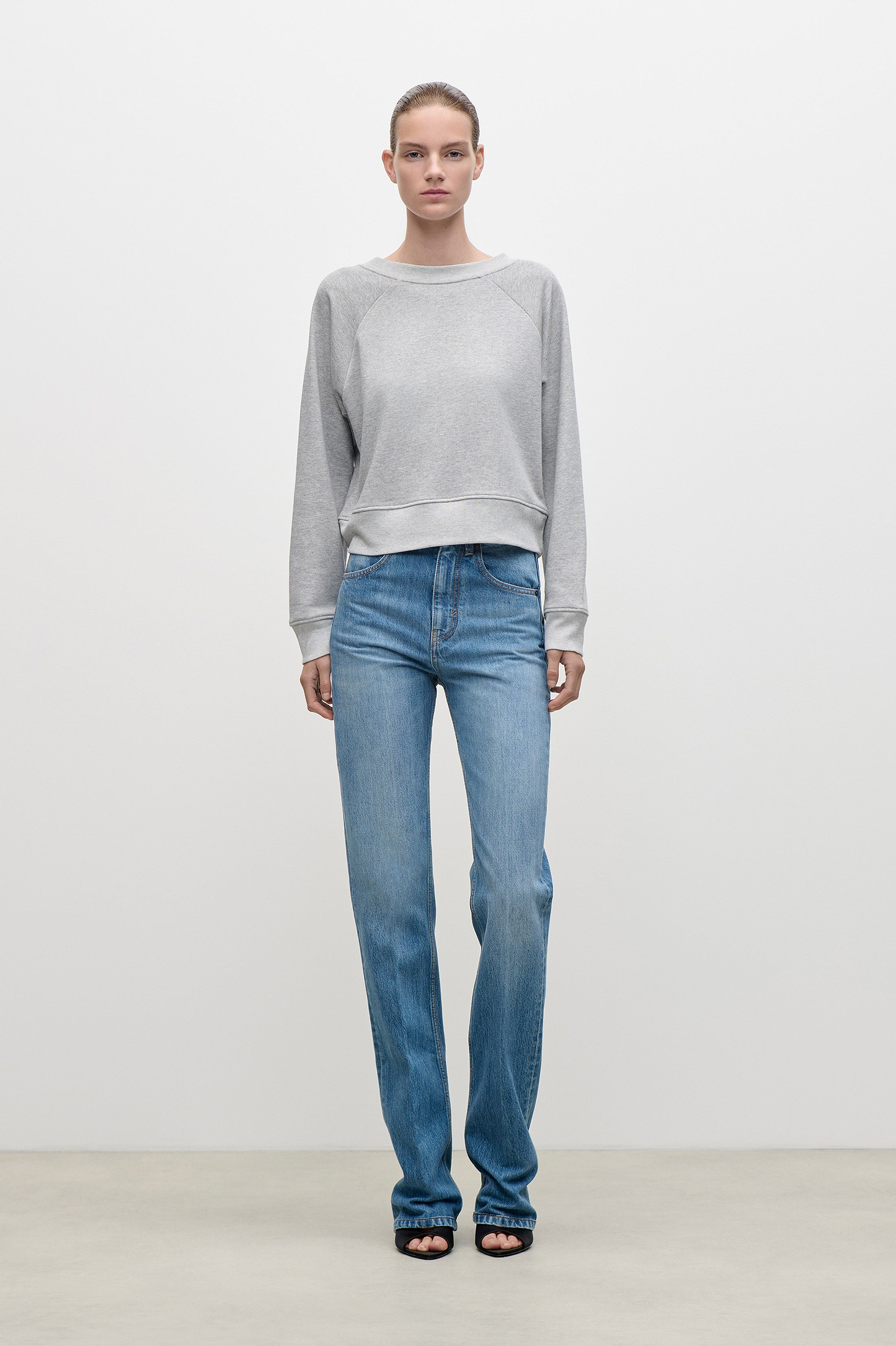 Constance Sweatshirt In Grey Marl