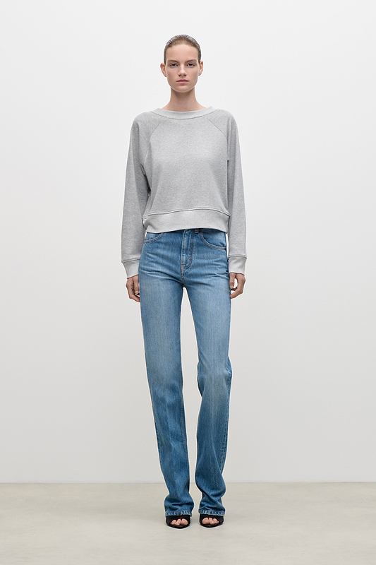 Constance Sweatshirt In Grey Marl