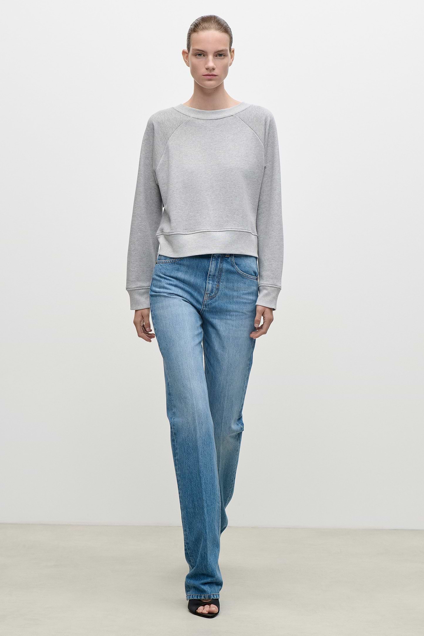 Constance Sweatshirt In Grey Marl
