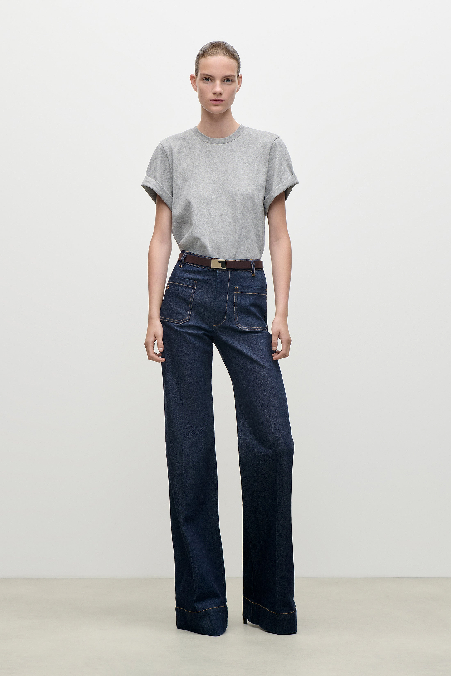 Tilly T-Shirt In Grey Marl