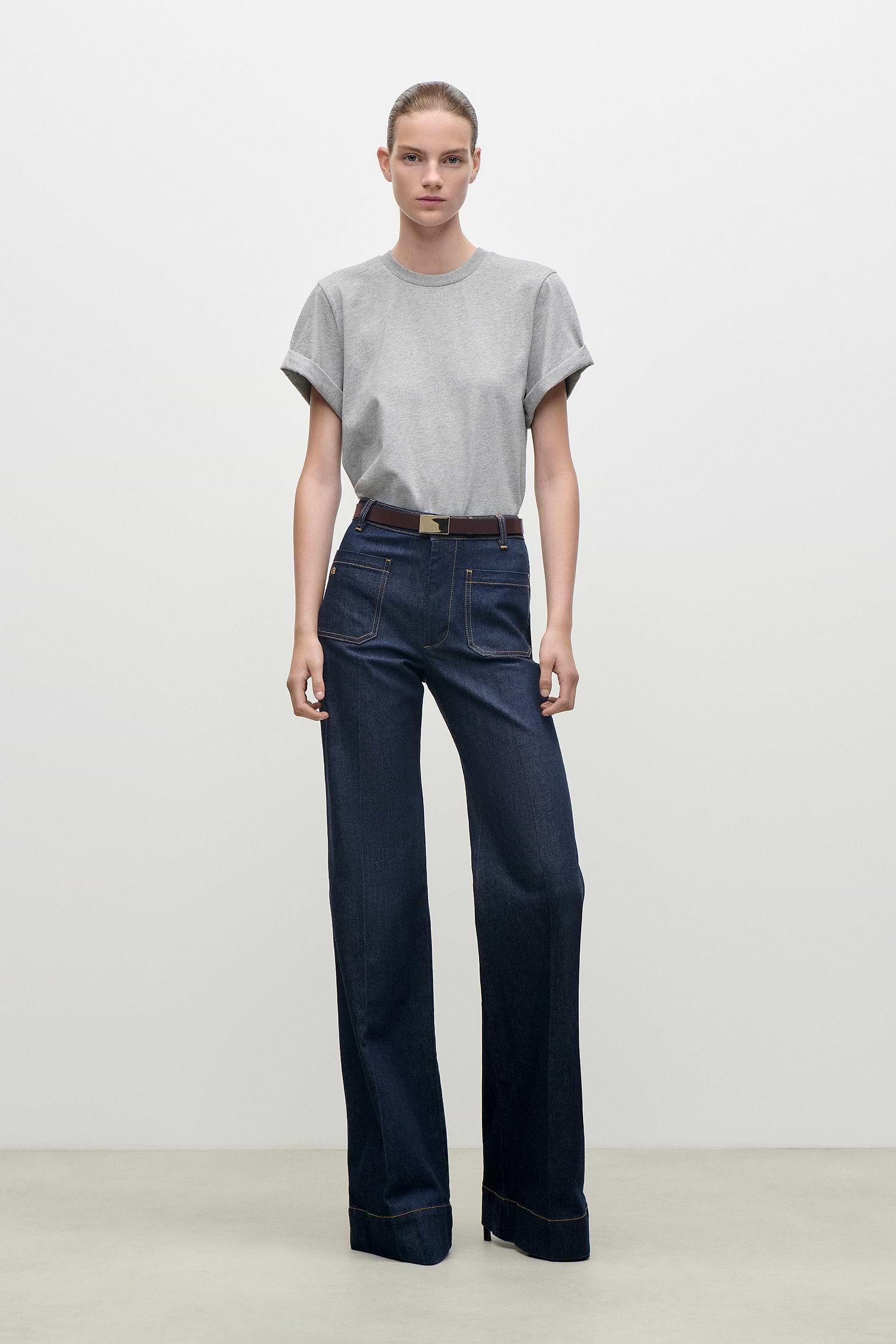Tilly T-Shirt In Grey Marl