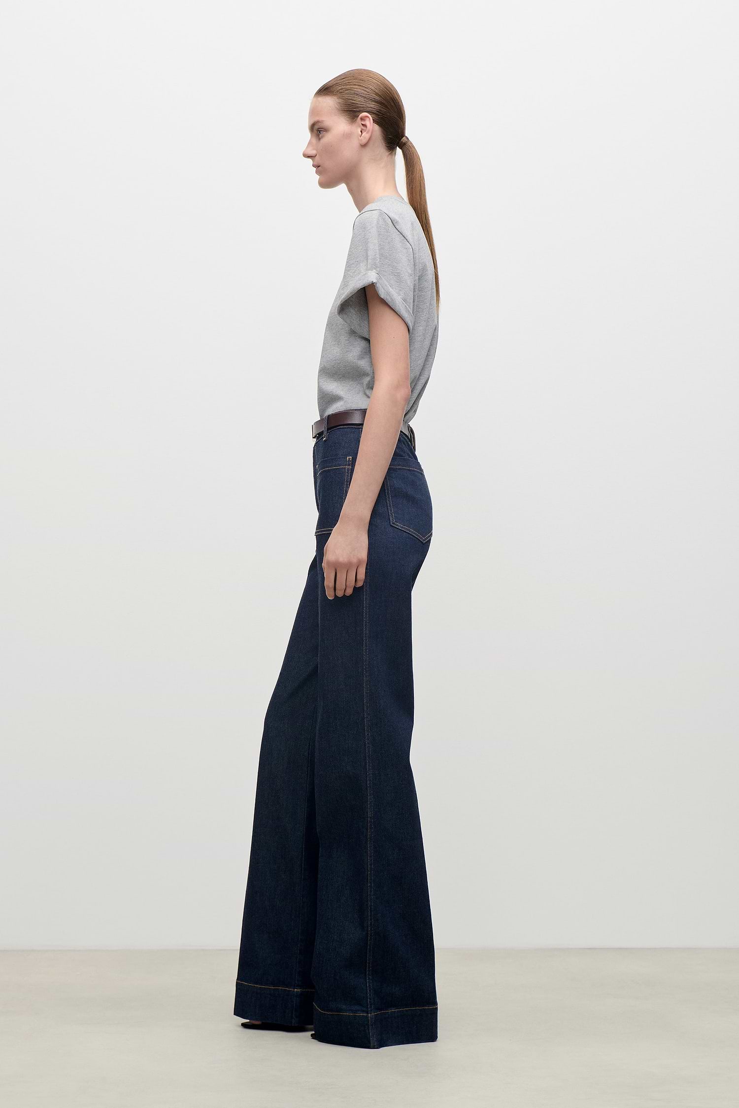 Tilly T-Shirt In Grey Marl