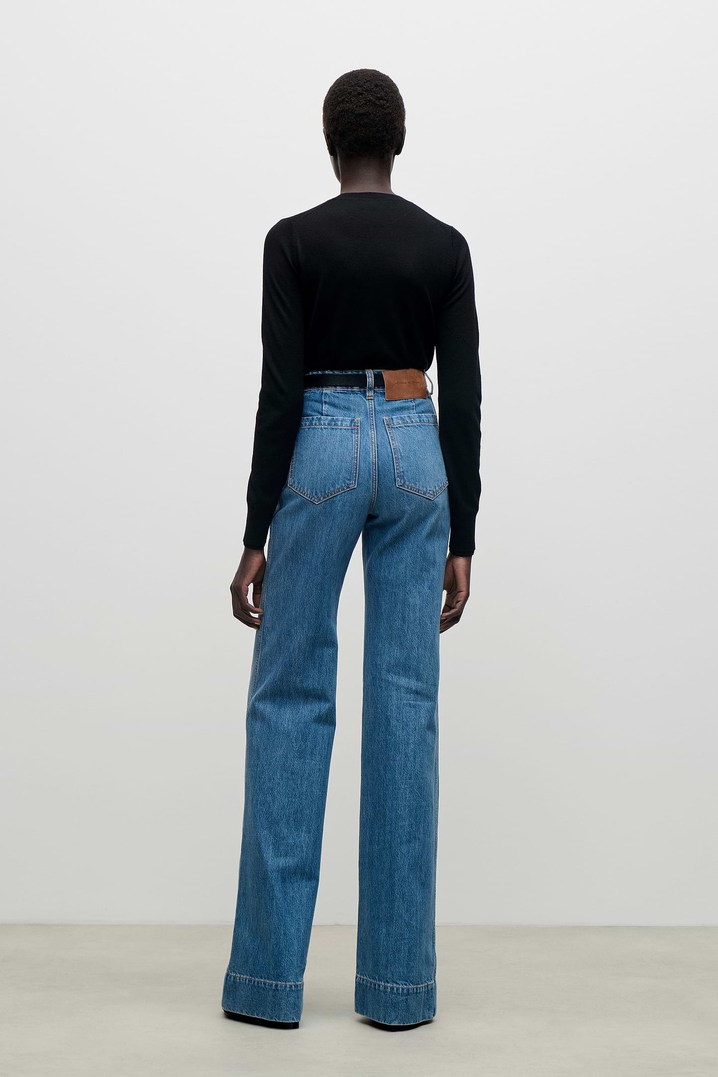 Alina Stretch Jean In Worn Blue Wash