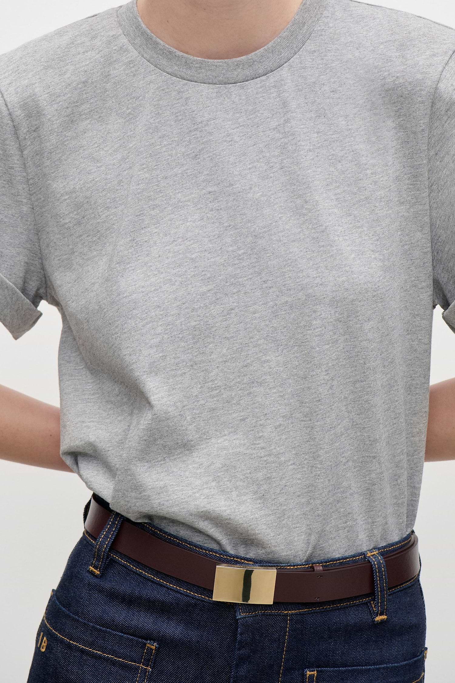 Tilly T-Shirt In Grey Marl