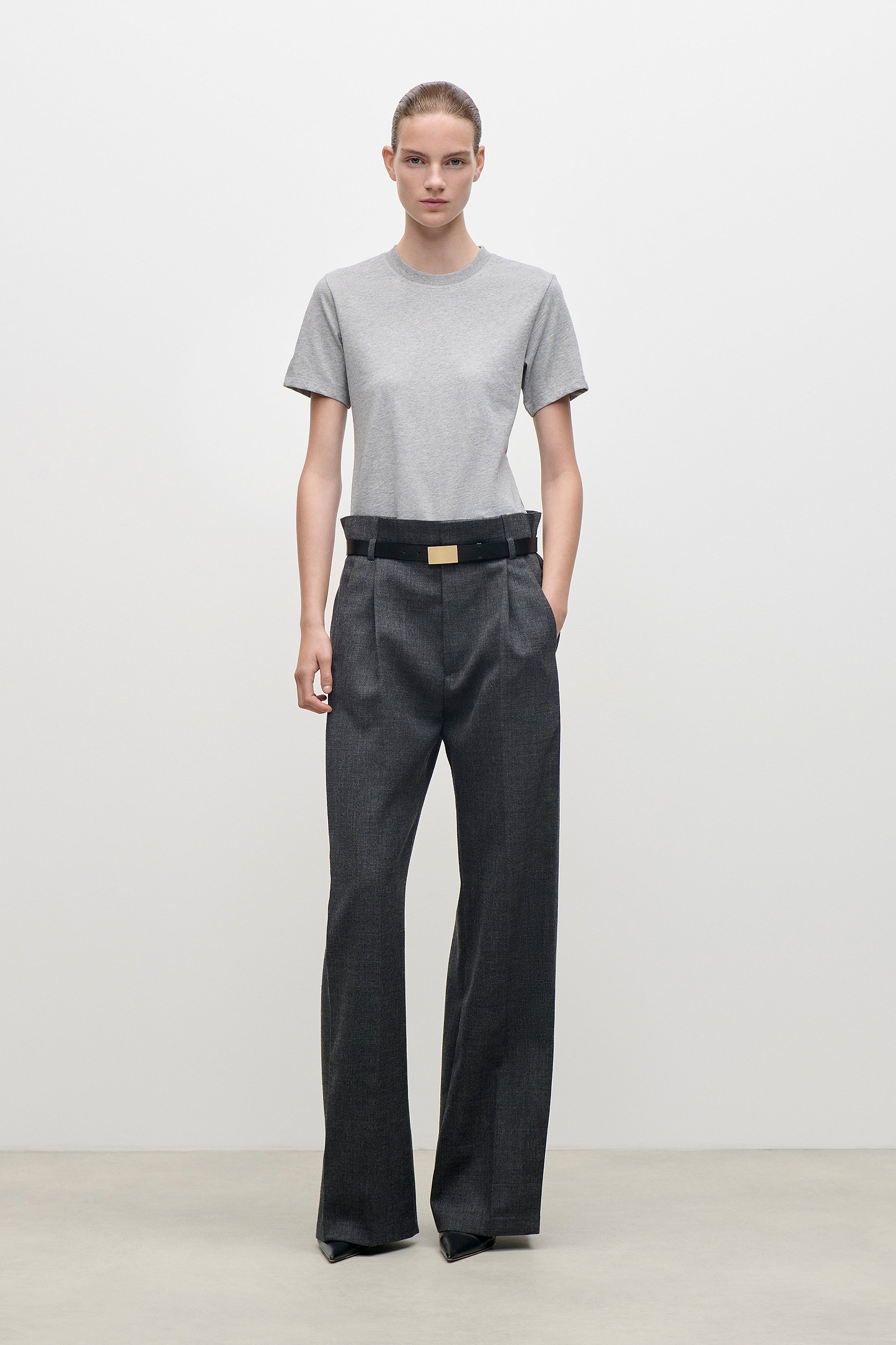 Jamie T-Shirt In Grey Marl