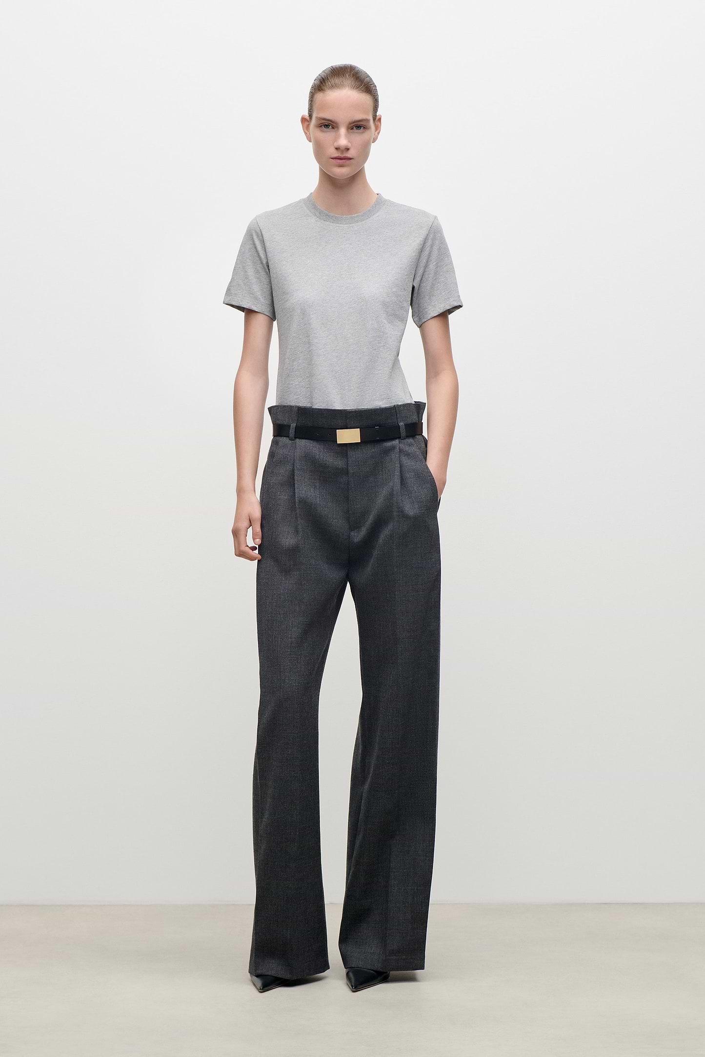 Jamie T-Shirt In Grey Marl