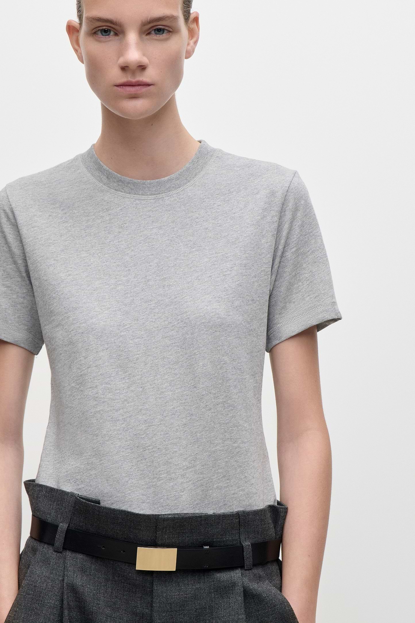 Jamie T-Shirt In Grey Marl