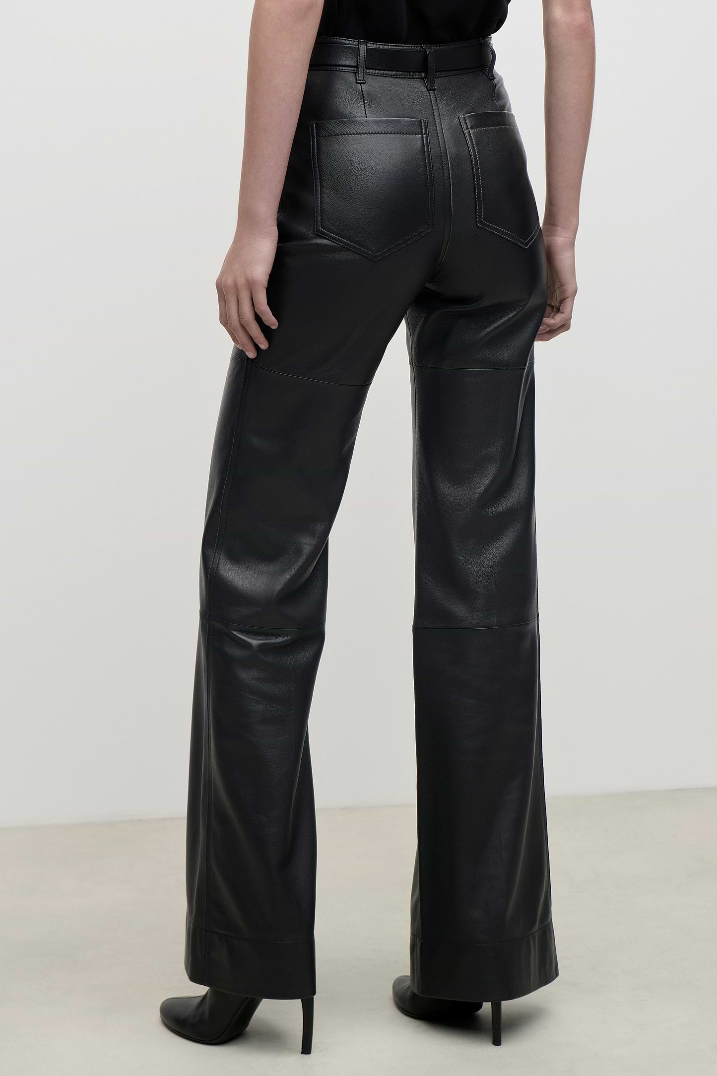 Leather Alina Trouser In Black