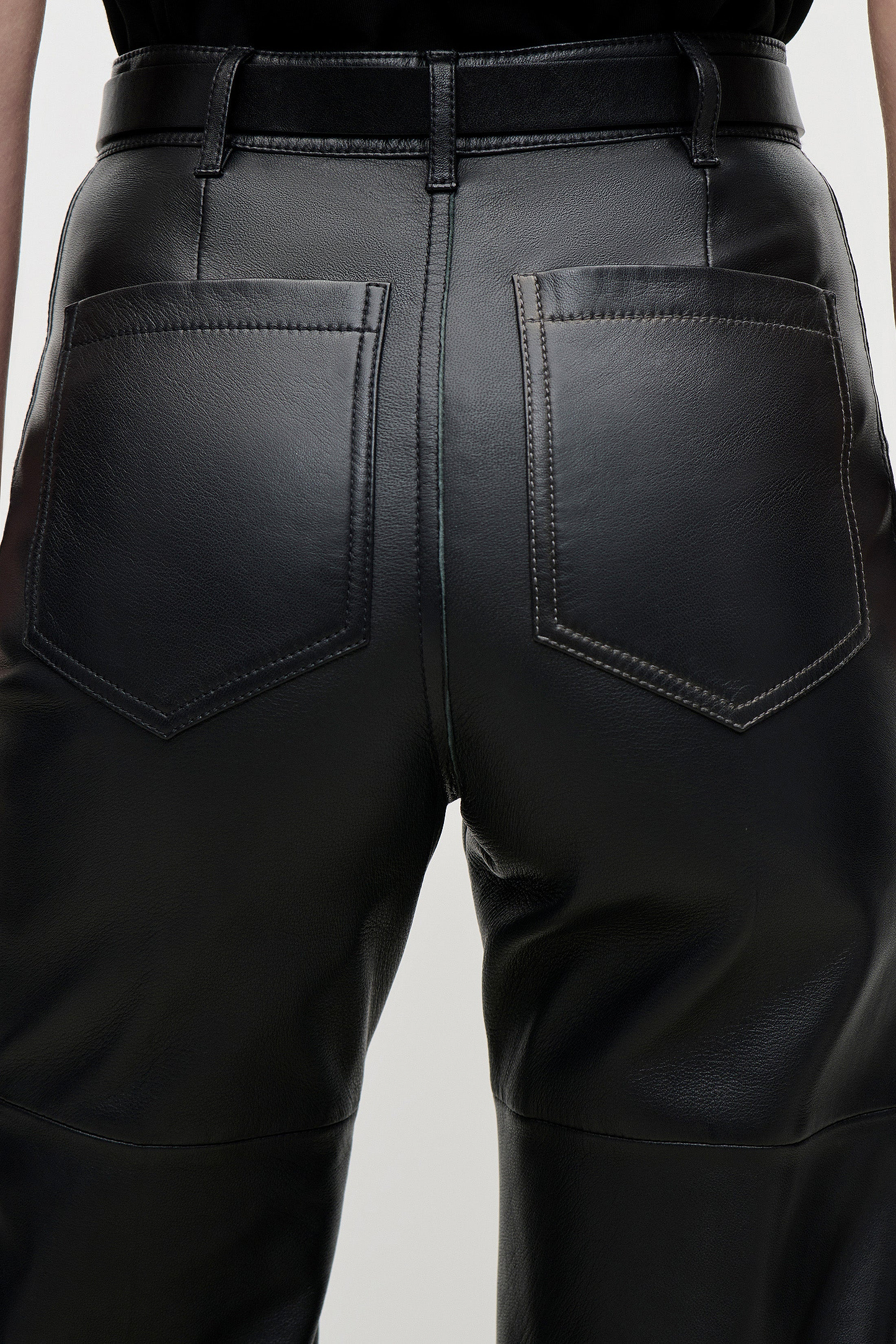Leather Alina Trouser In Black