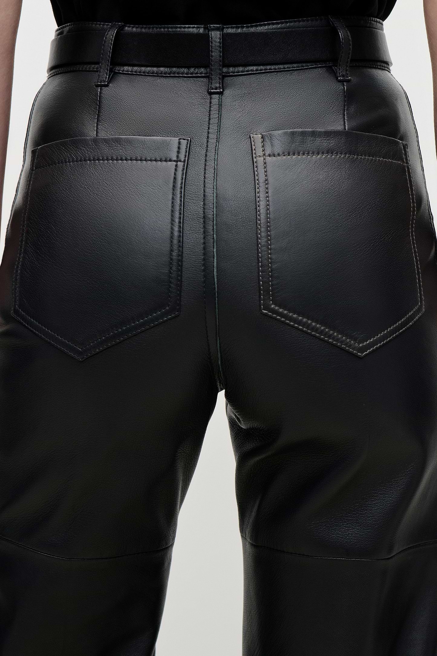 Leather Alina Trouser In Black