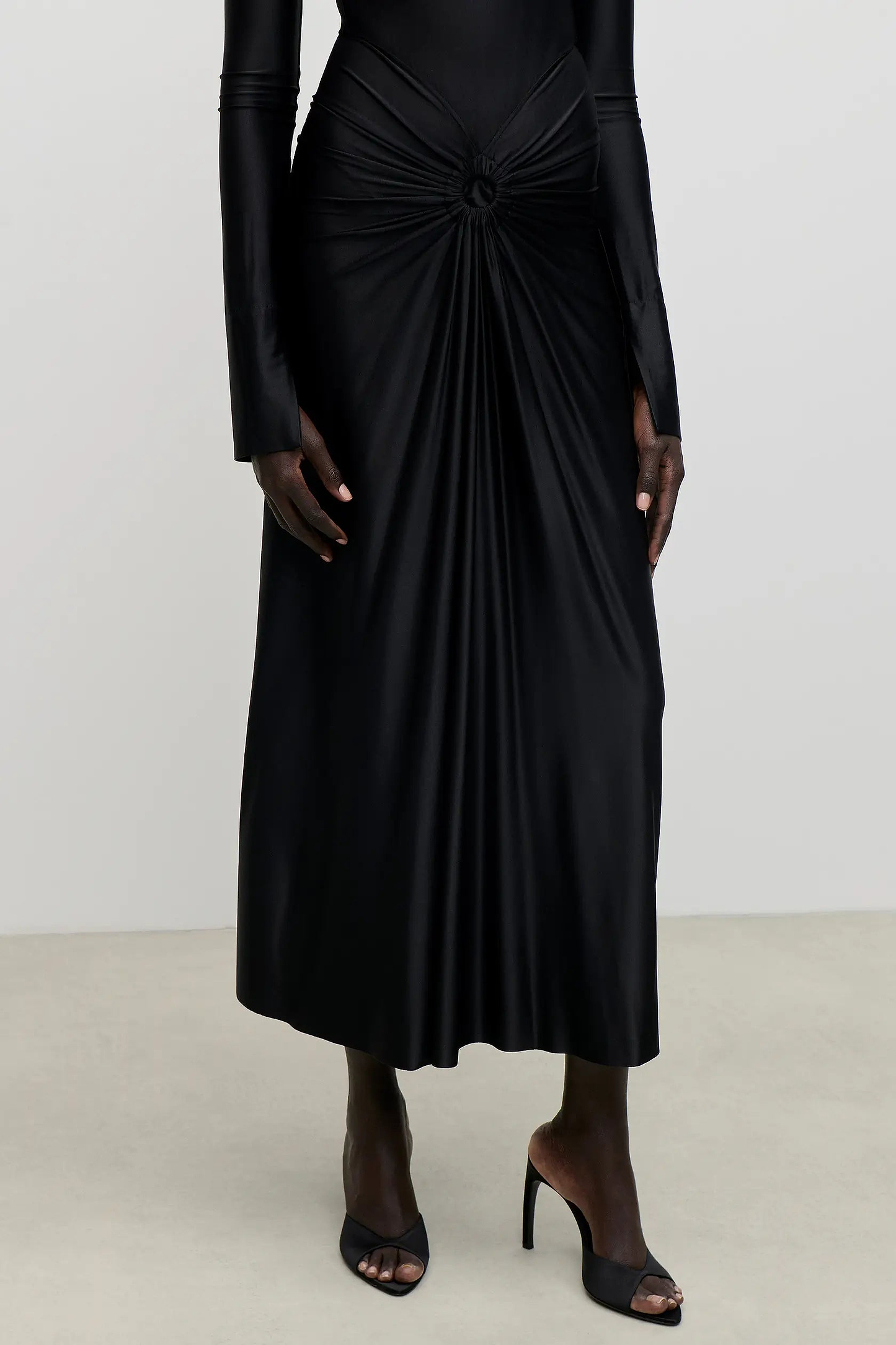 Frances Midi Dress In Black