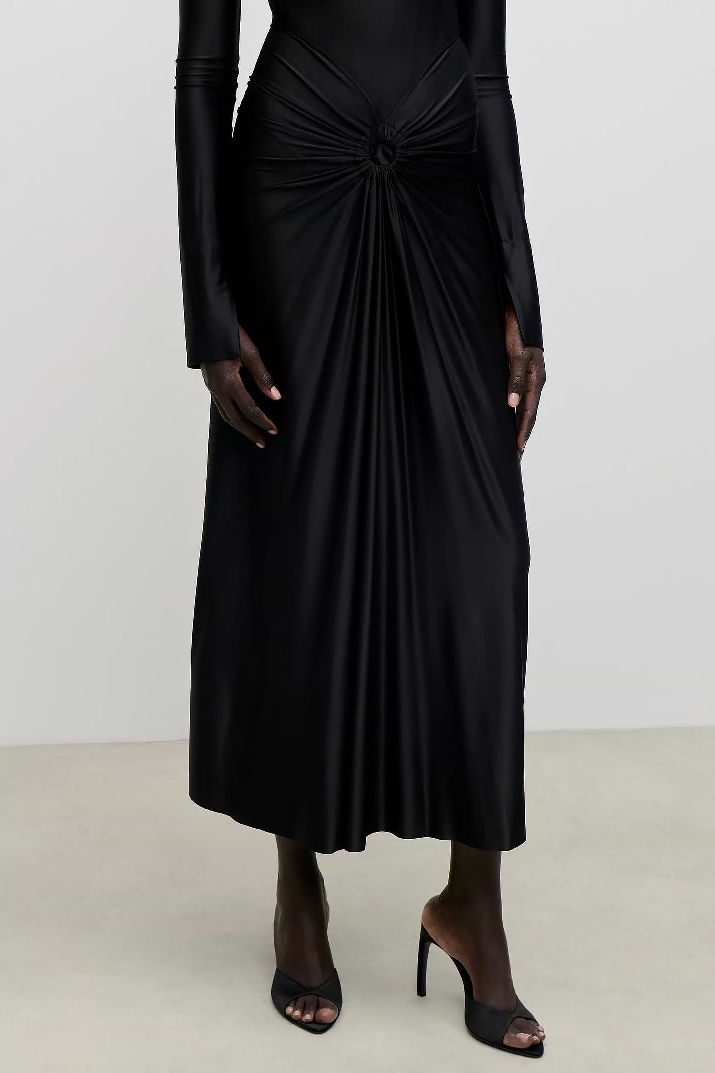 Frances Midi Dress In Black