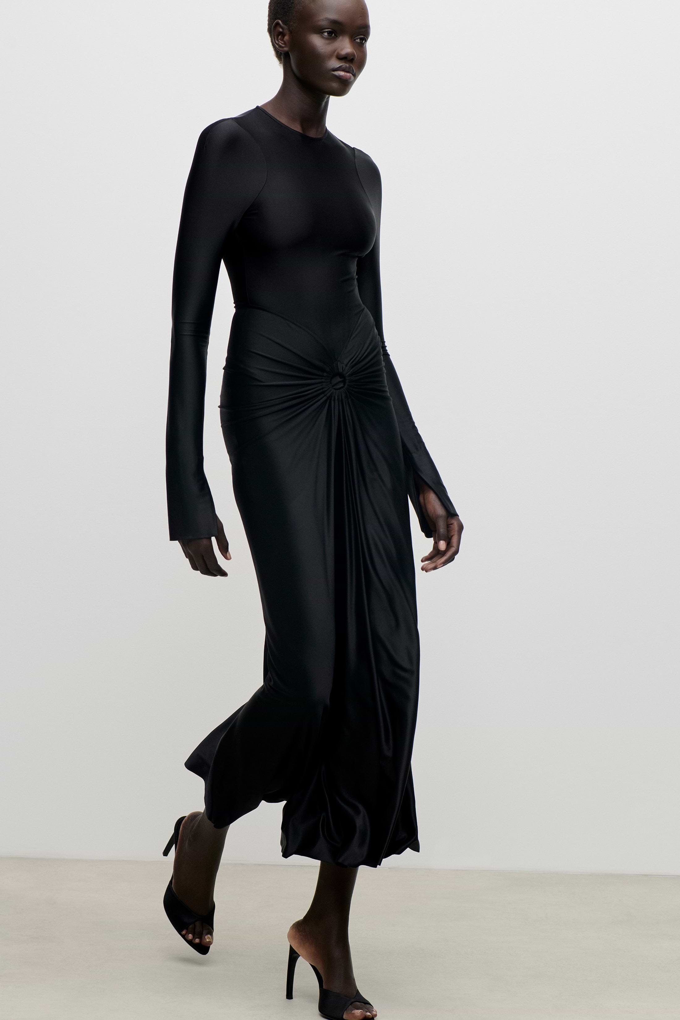 Frances Midi Dress In Black