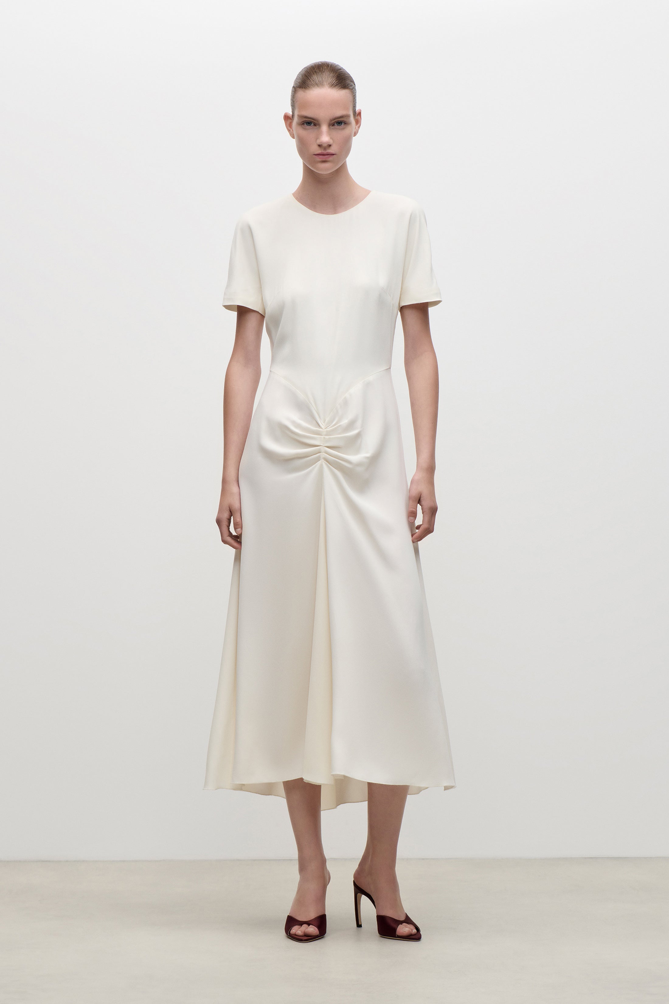 blaire ivory white dress Victoria Beckham Midi In - 4 the Blaire Dress features