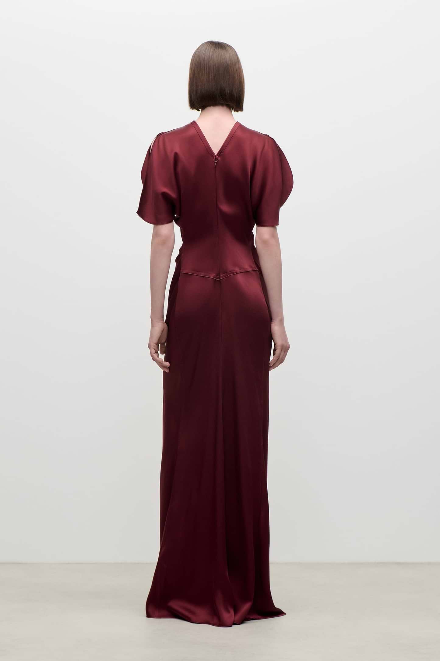 Isabella Gown In Burgundy