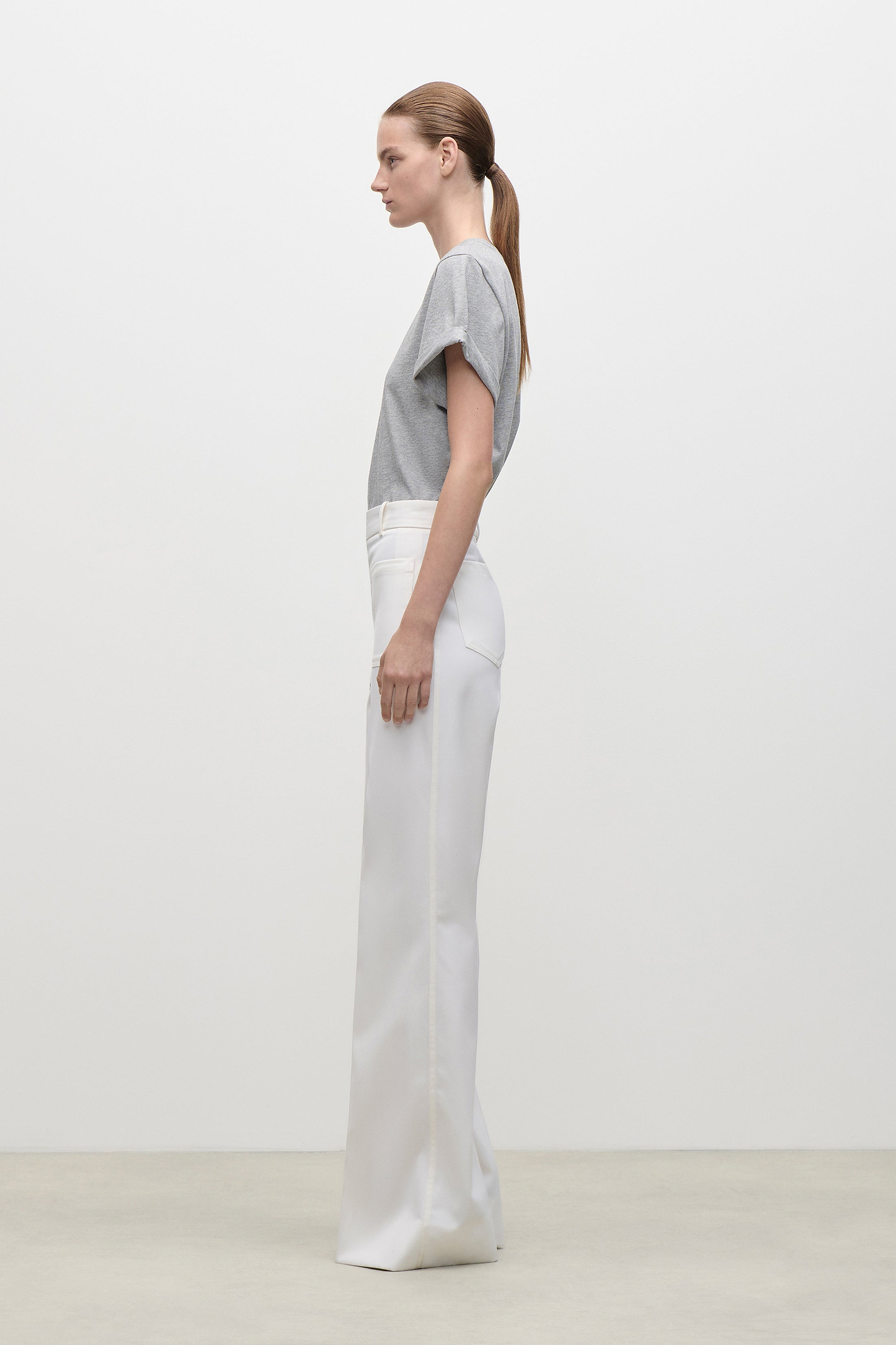 Alina Trouser In Ivory