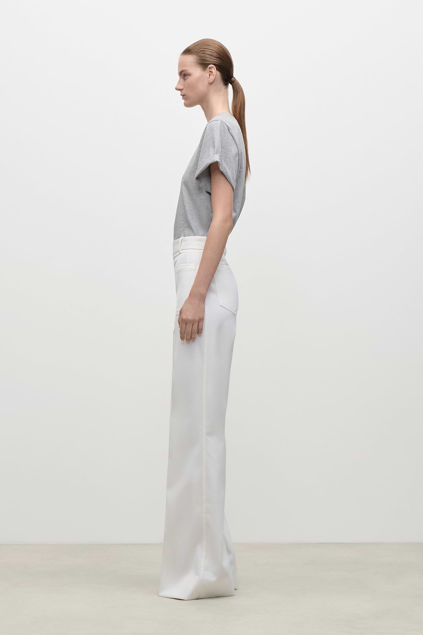 Alina Trouser In Ivory
