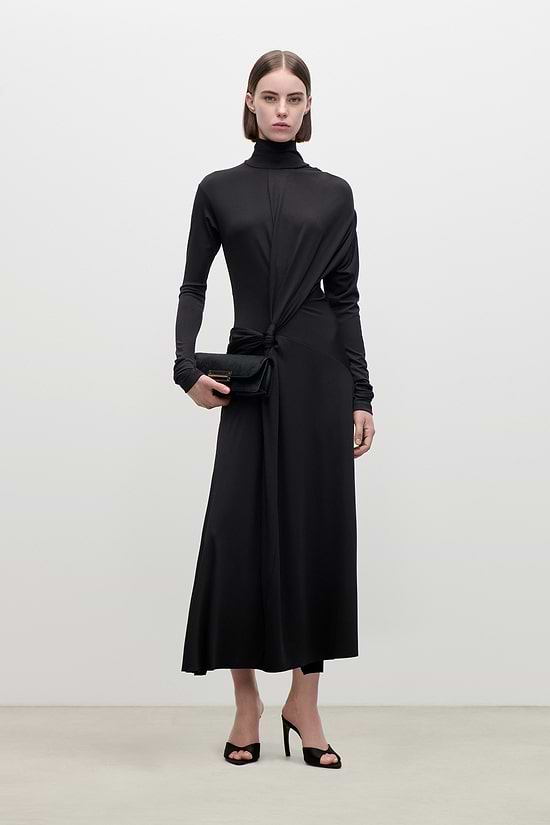 Letice Midi Dress In Black