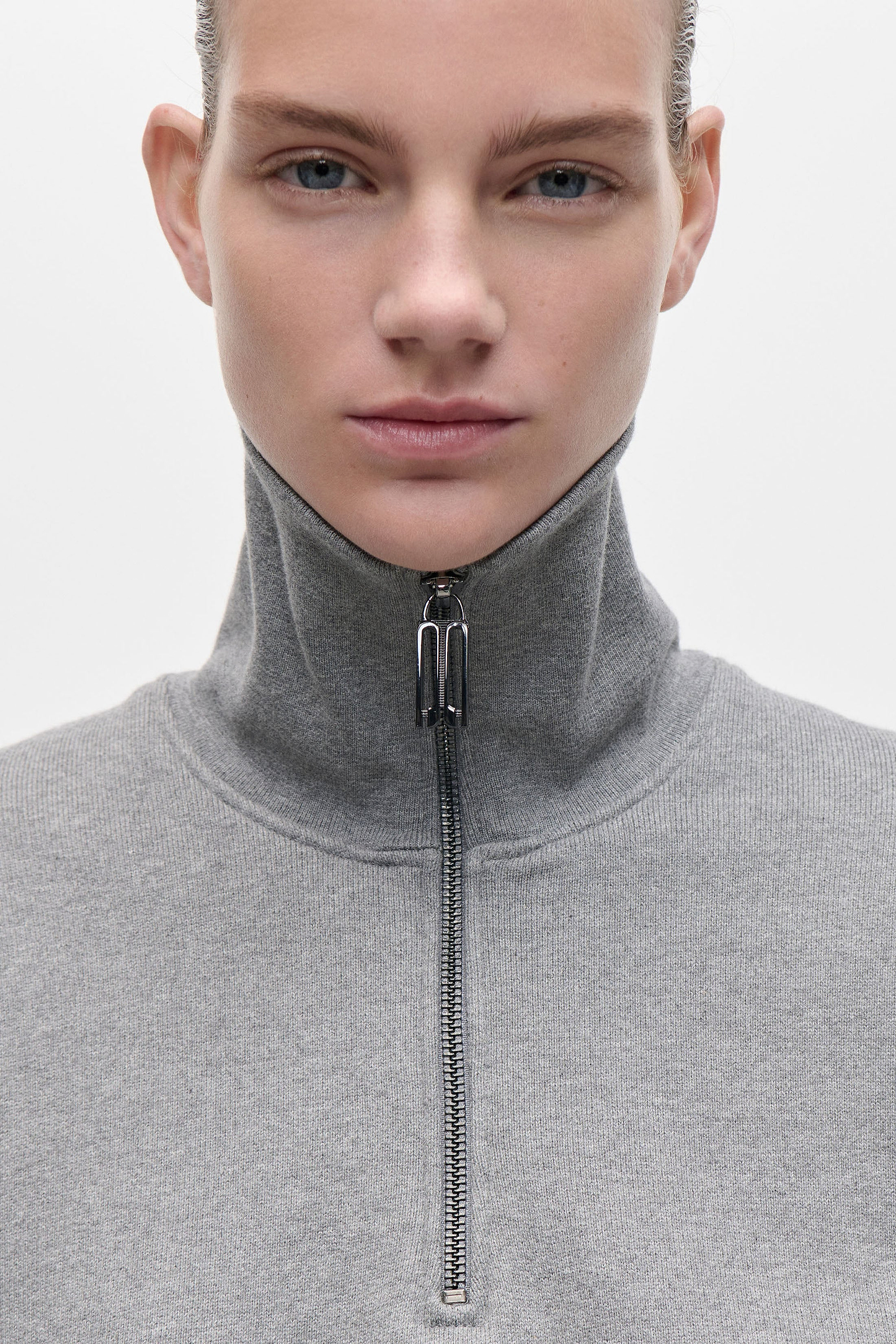 Violet Sweatshirt In Mid Grey Marl