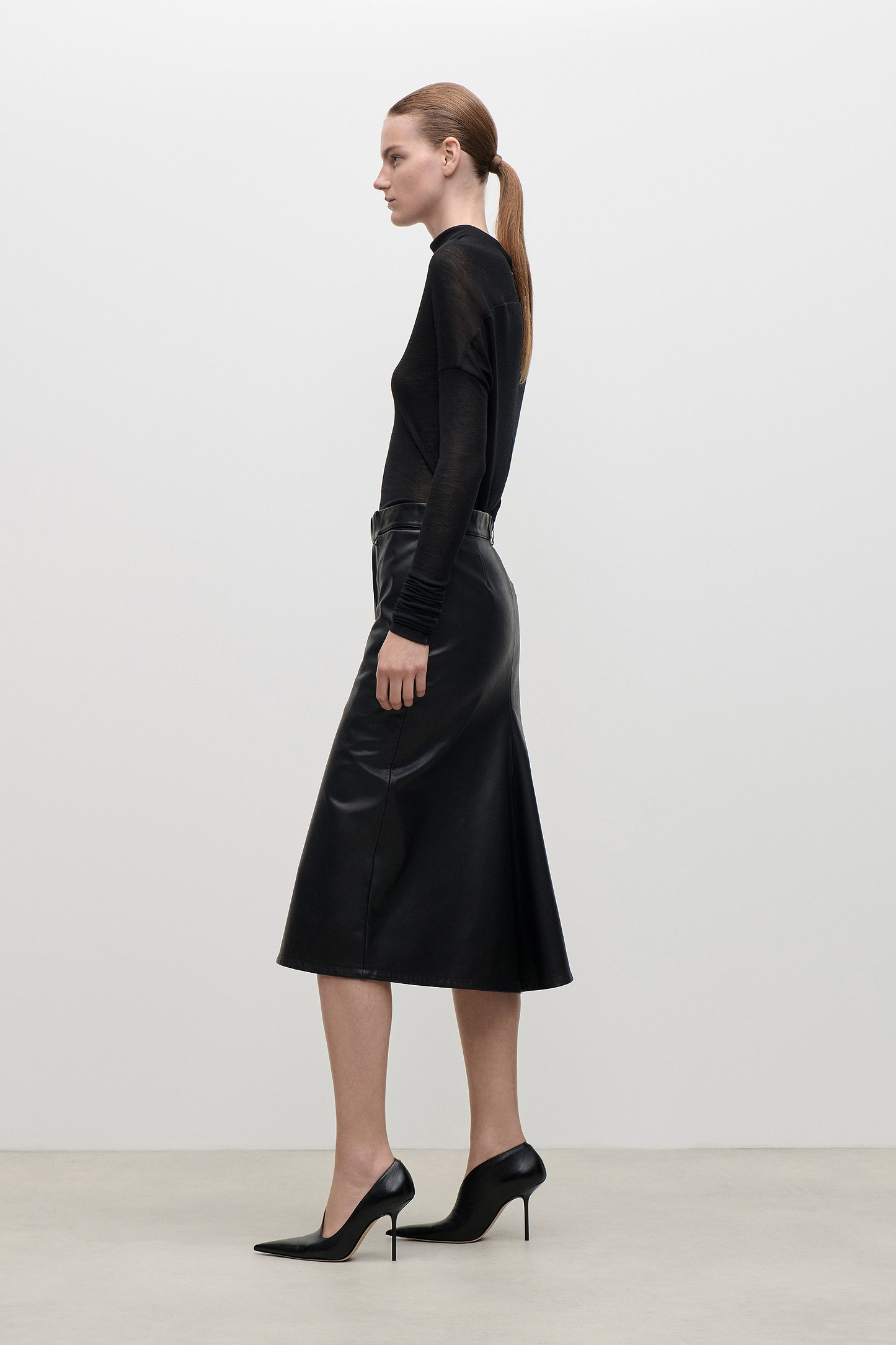 Draped Top In Black