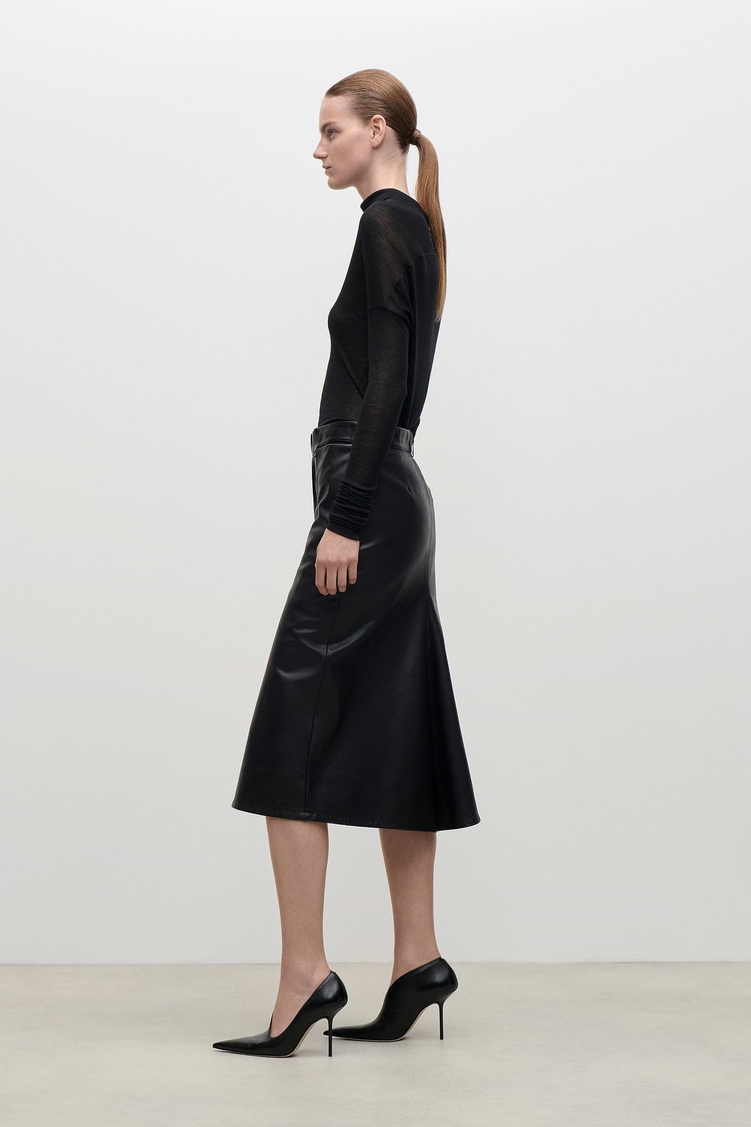 Draped Top In Black