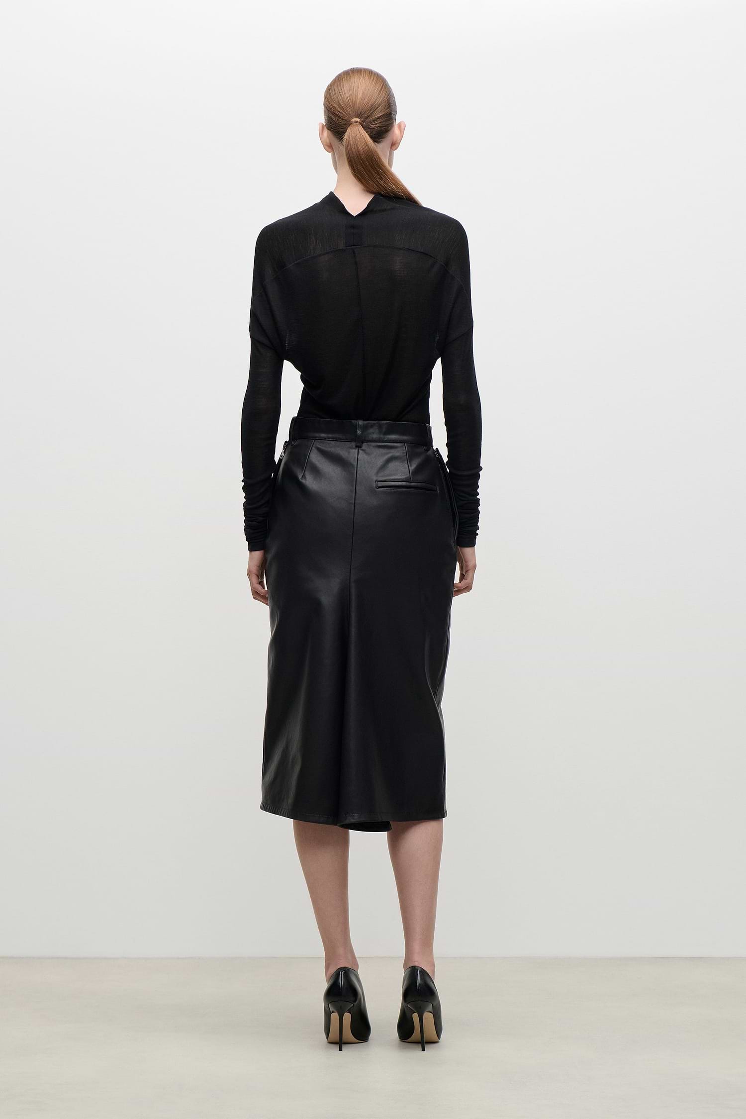Draped Top In Black