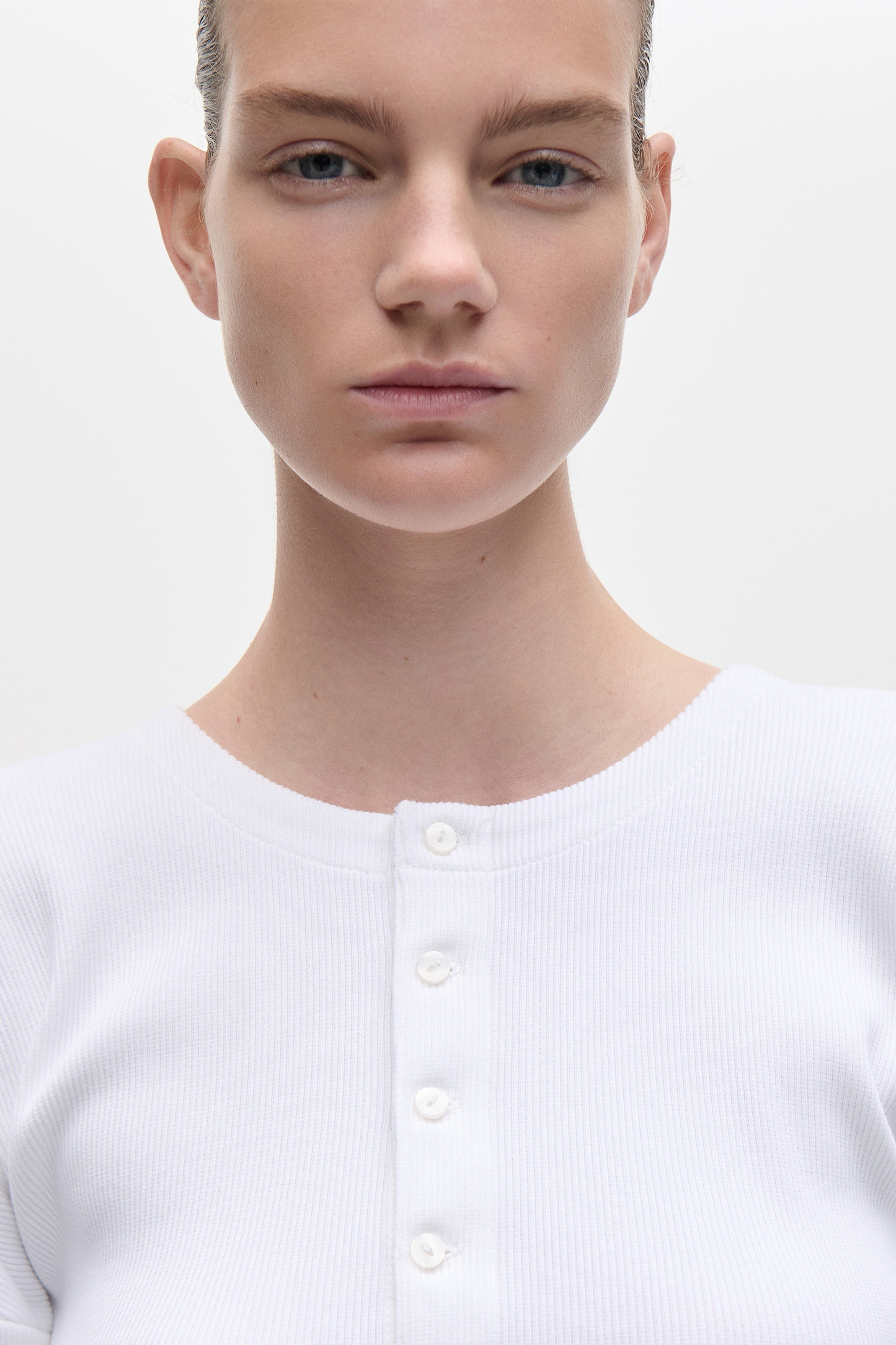 Hazel Top In White