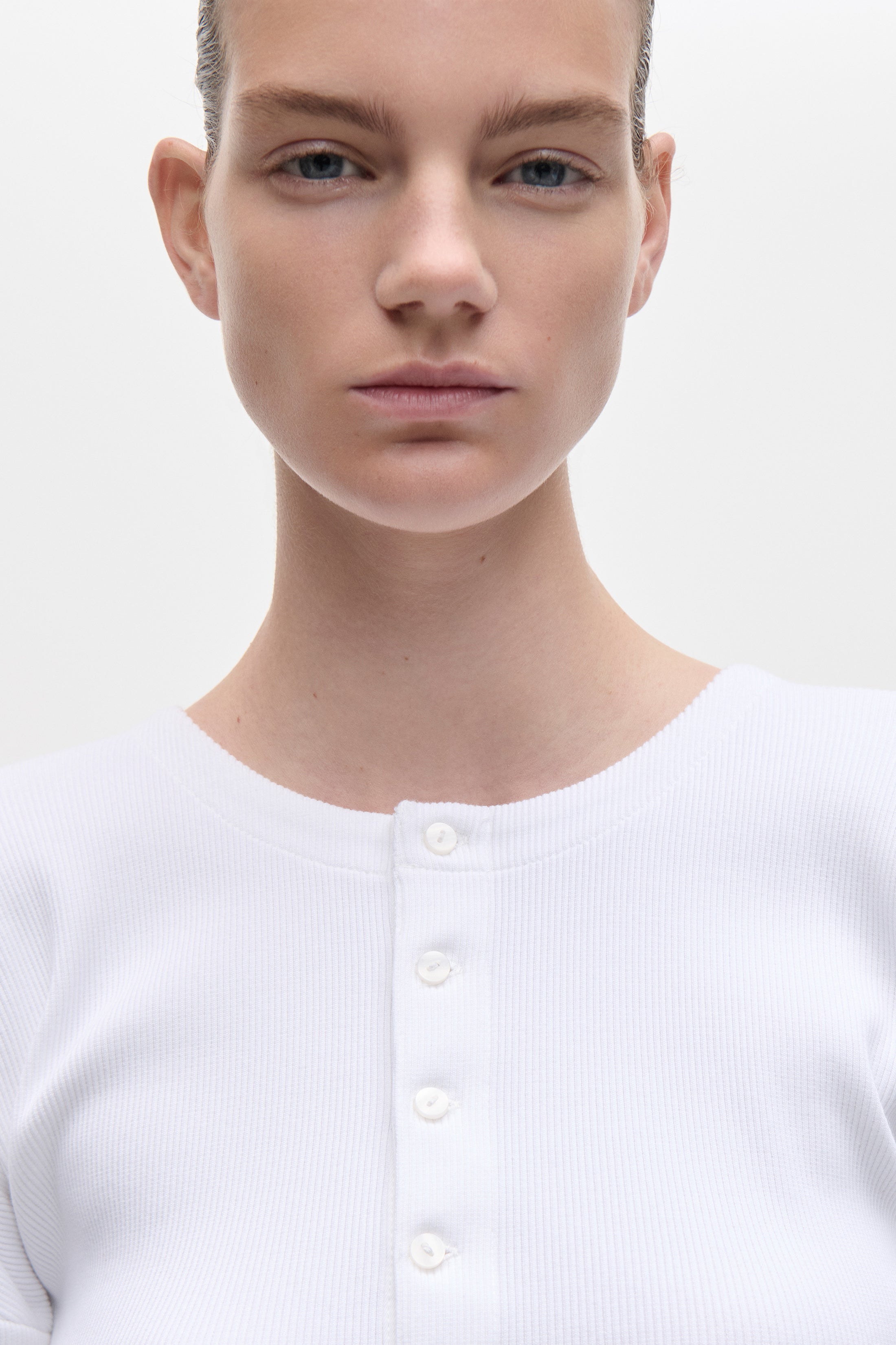 Hazel Top In White