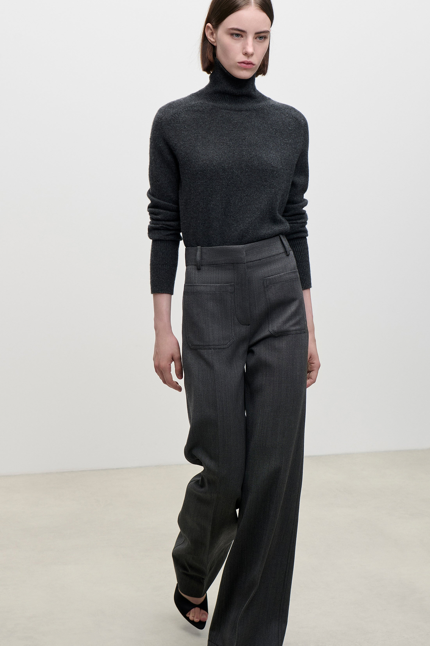 Marie Jumper In Dark Grey Melange