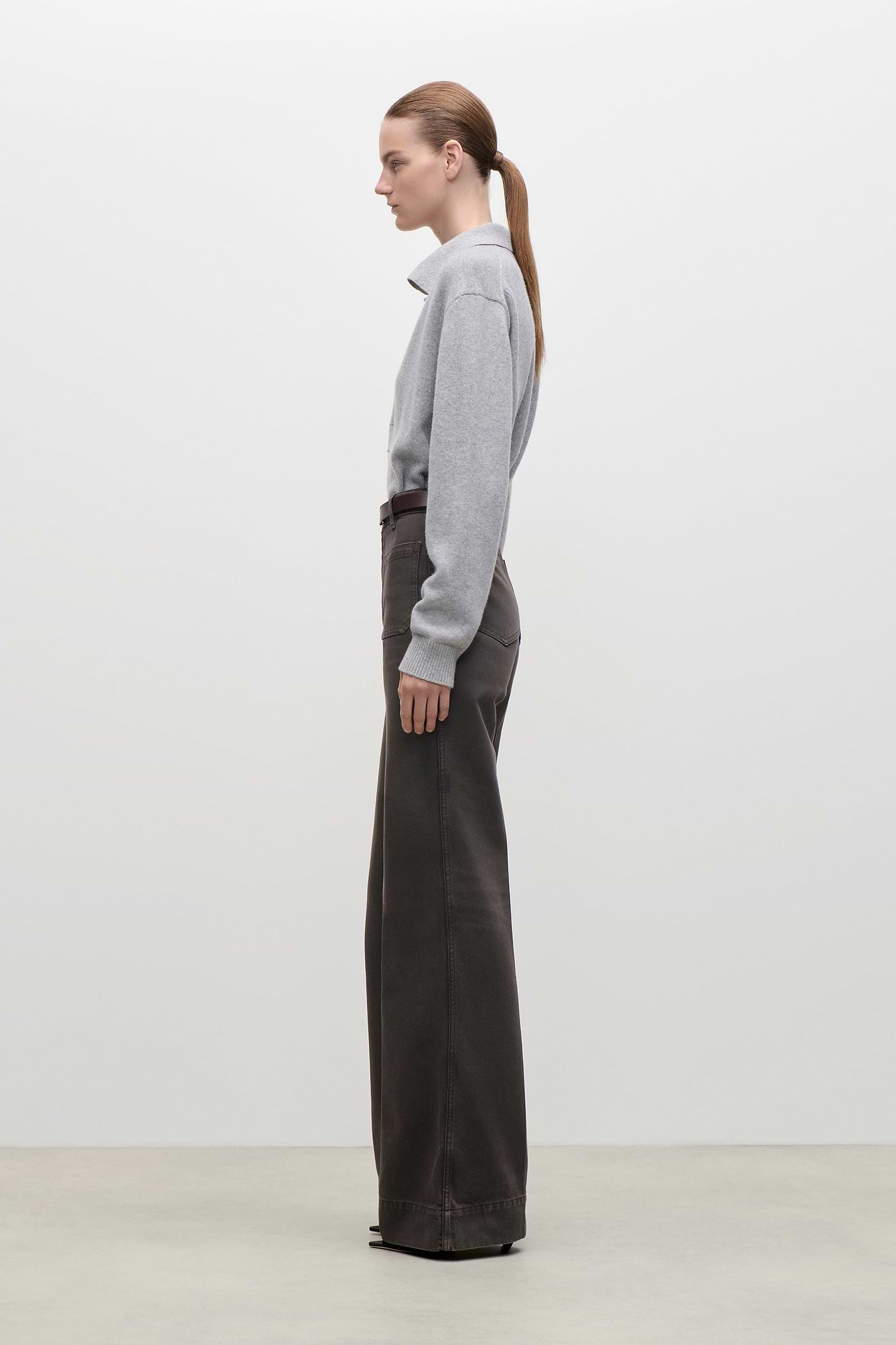 Genevieve Jumper In Mid Grey Marl