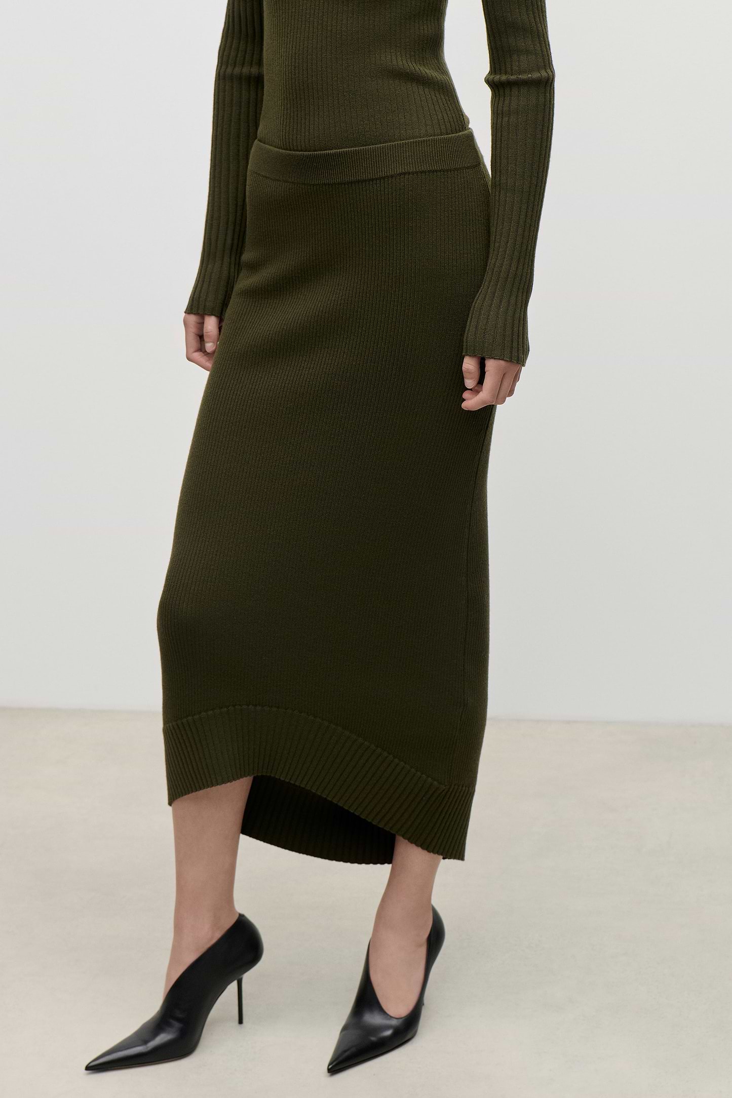 Fitted Skirt In Green