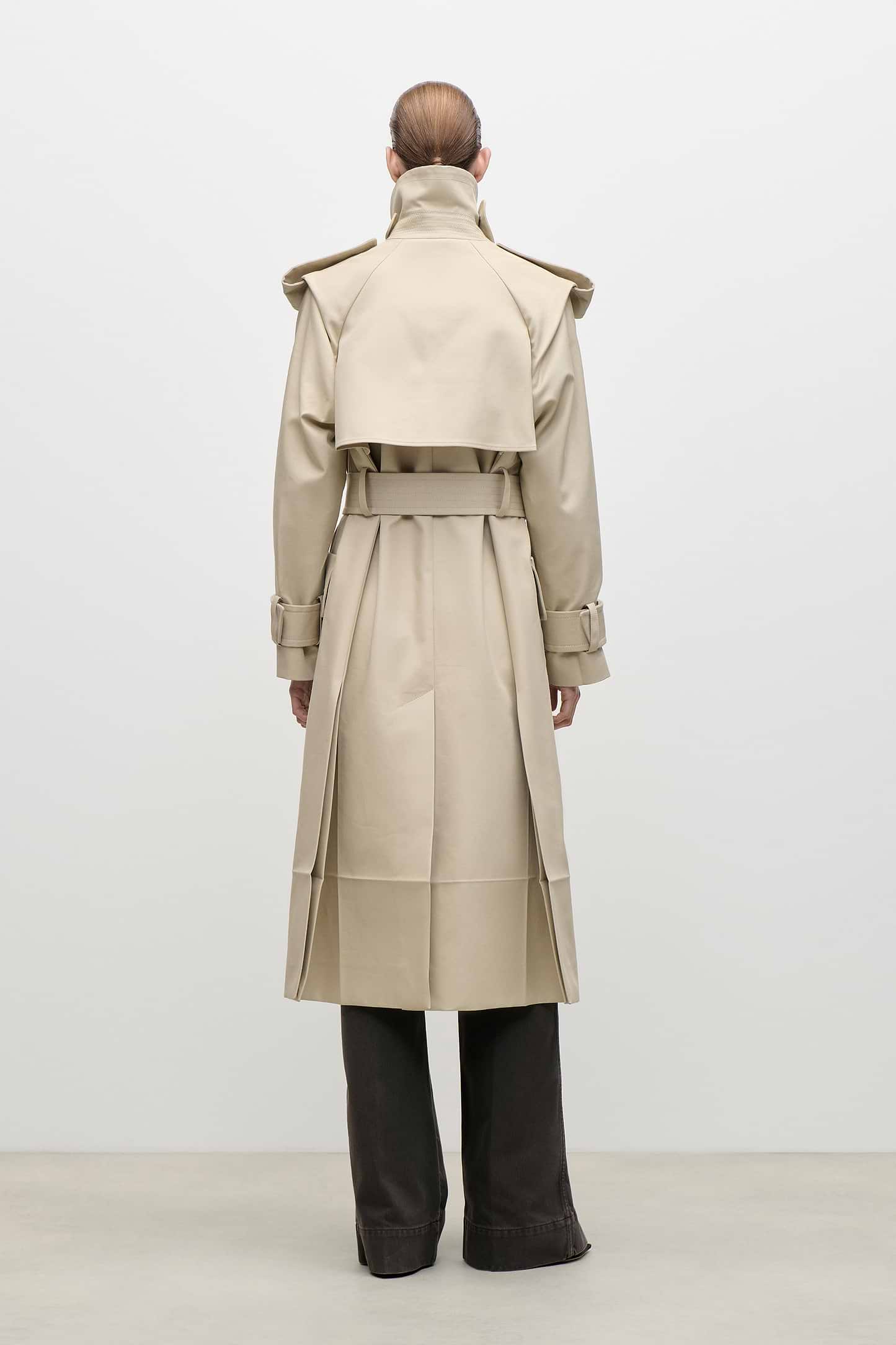 Philippa Trench Coat In Beige