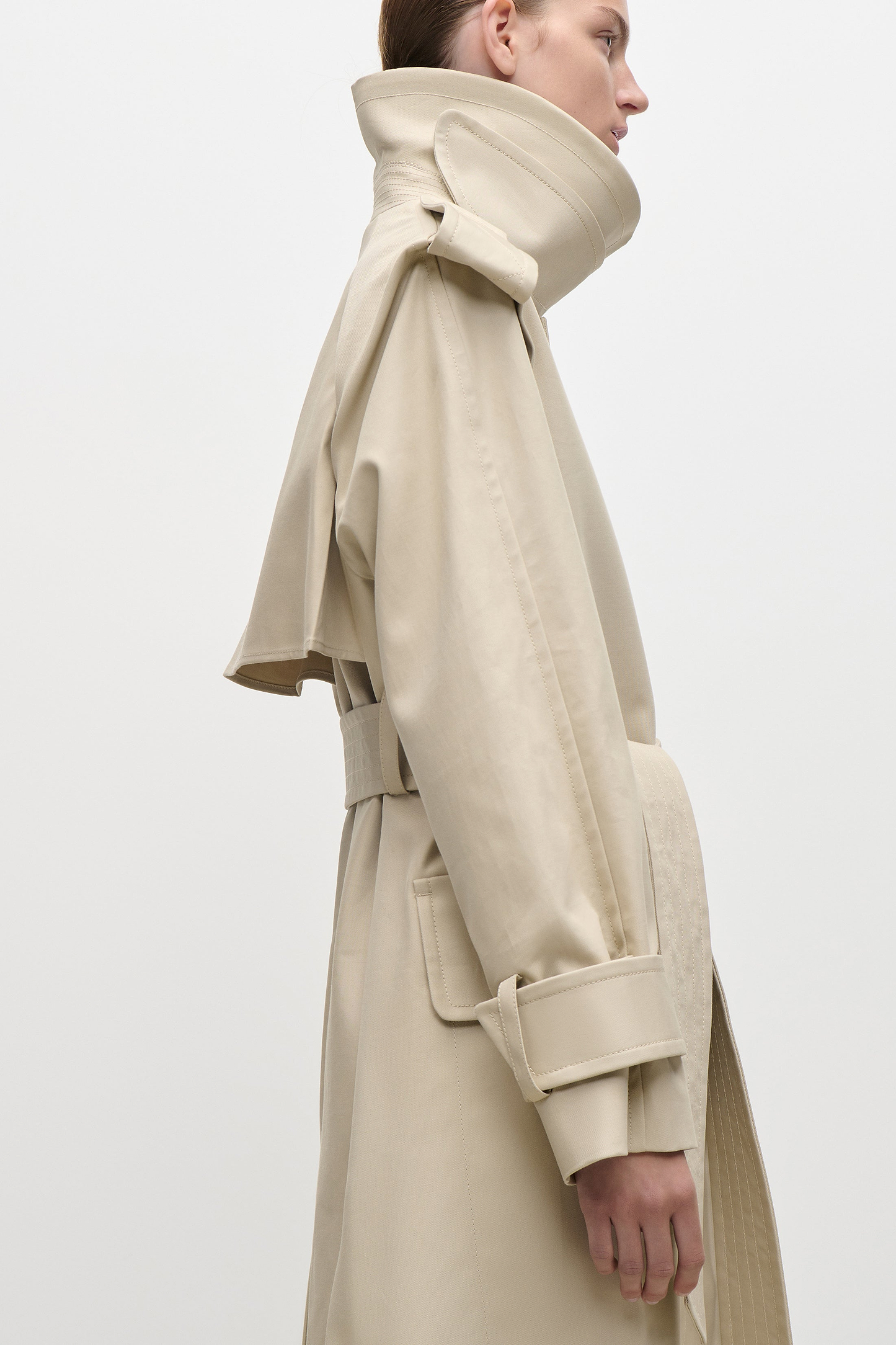 Philippa Trench Coat In Beige