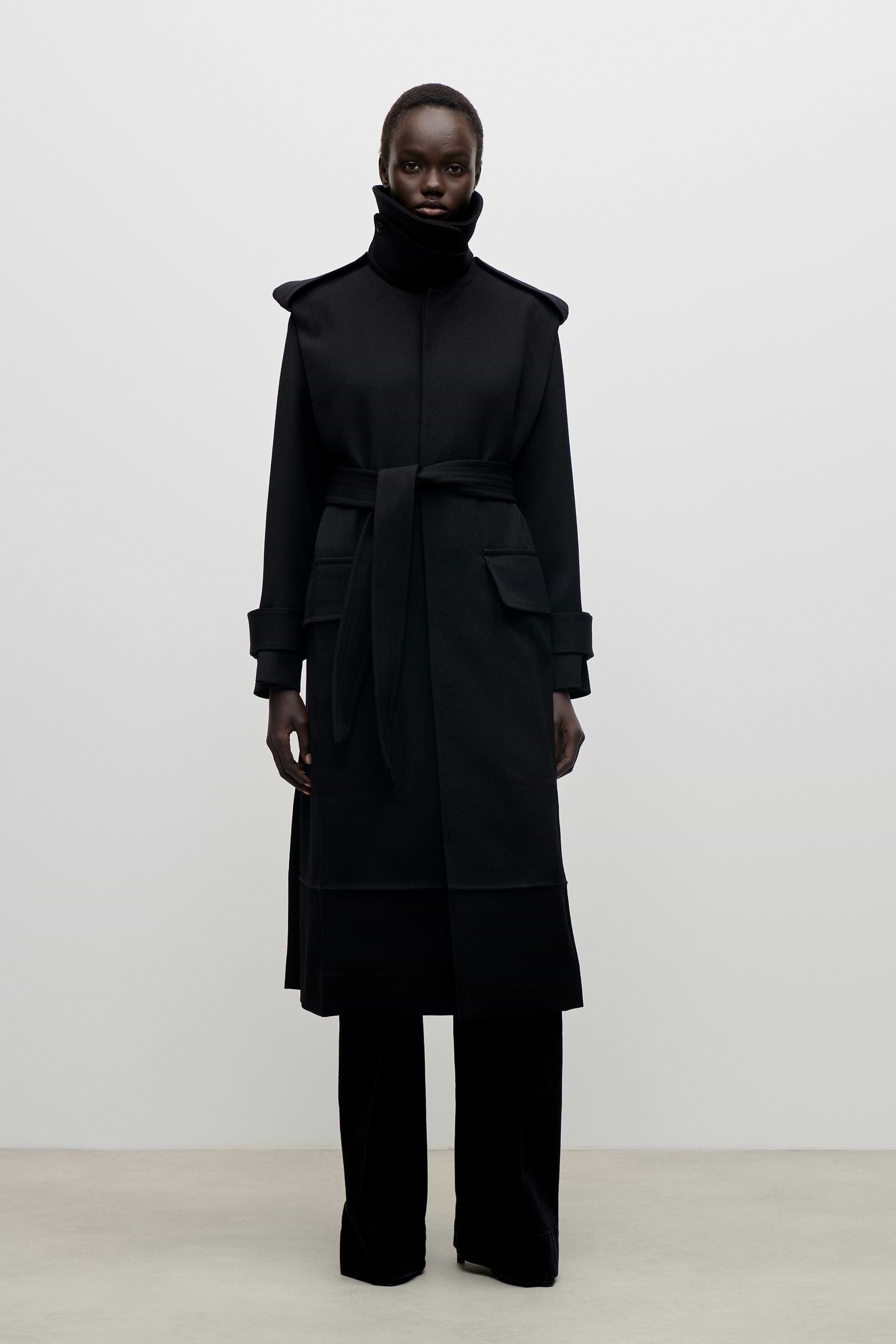 Philippa Trench Coat In Black